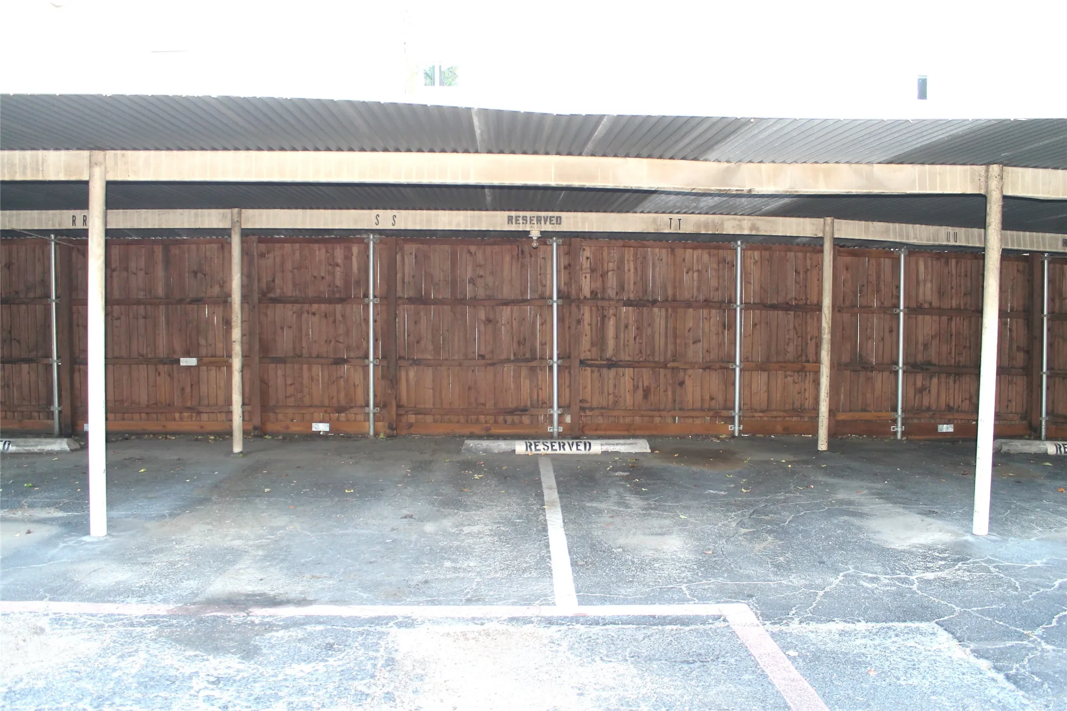 Garage with covered parking