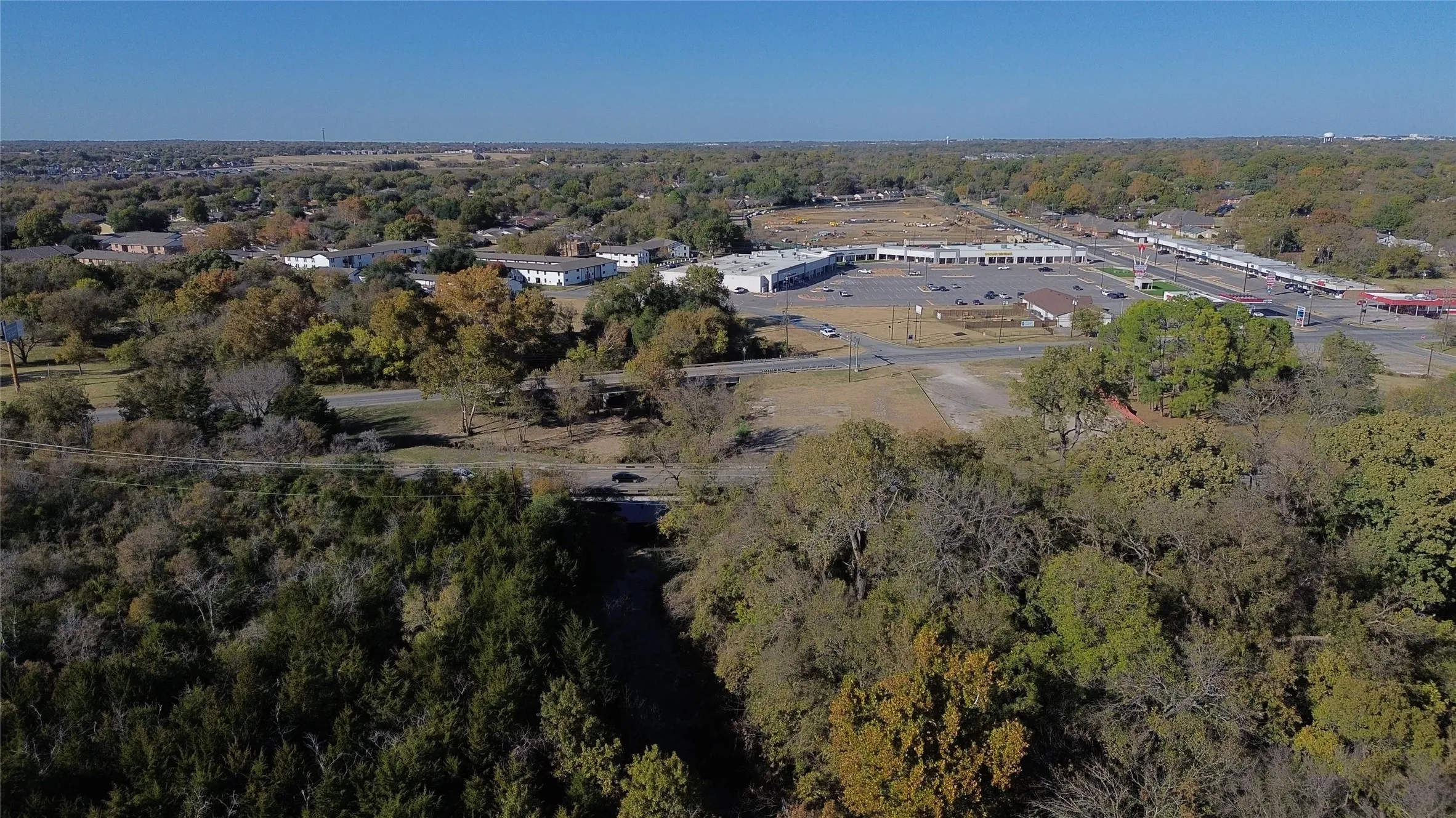 Aerial overview of property's location