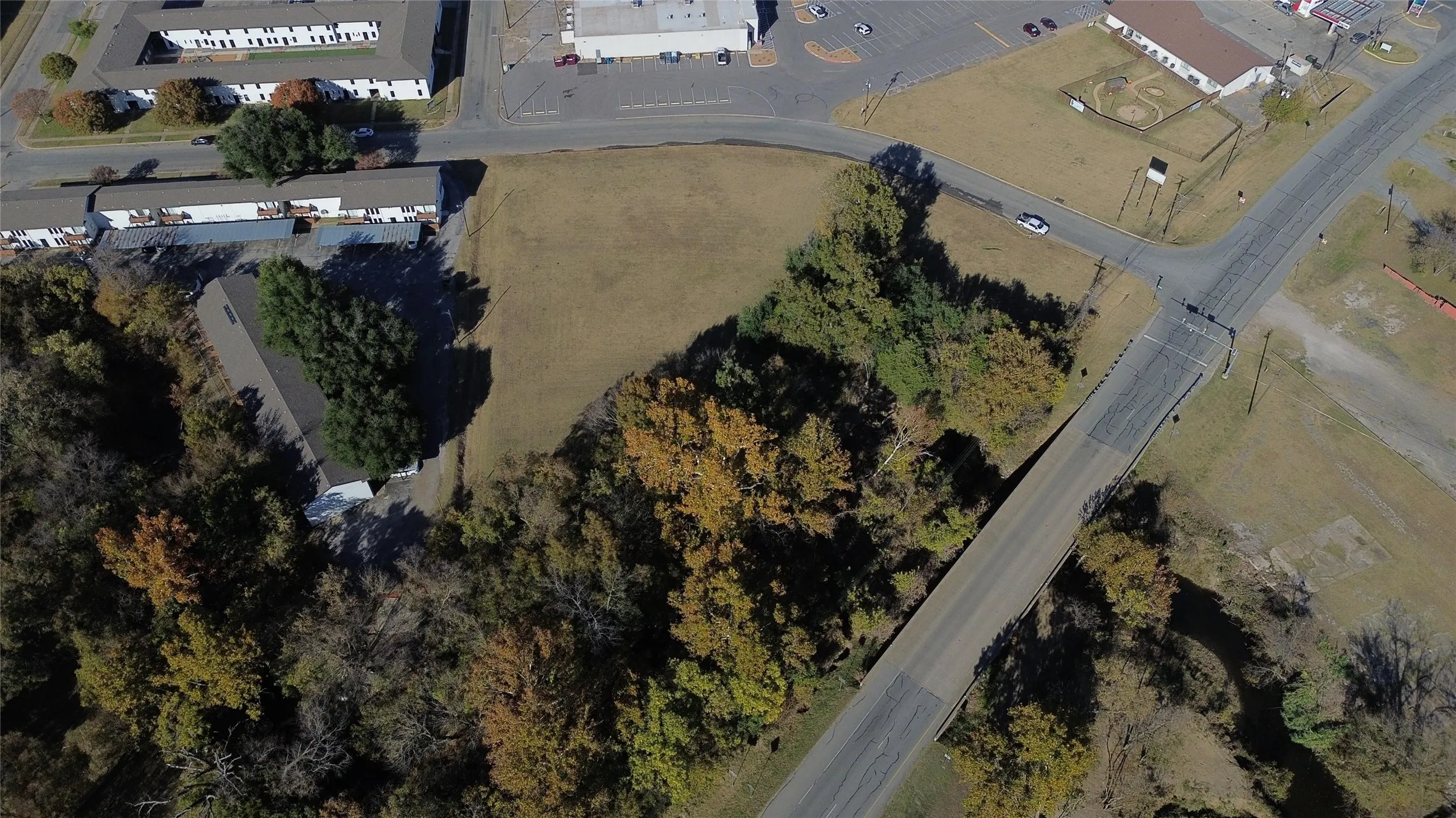 Aerial overview of property's location
