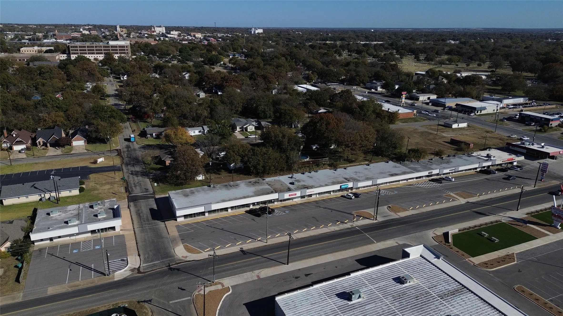 Aerial overview of property's location
