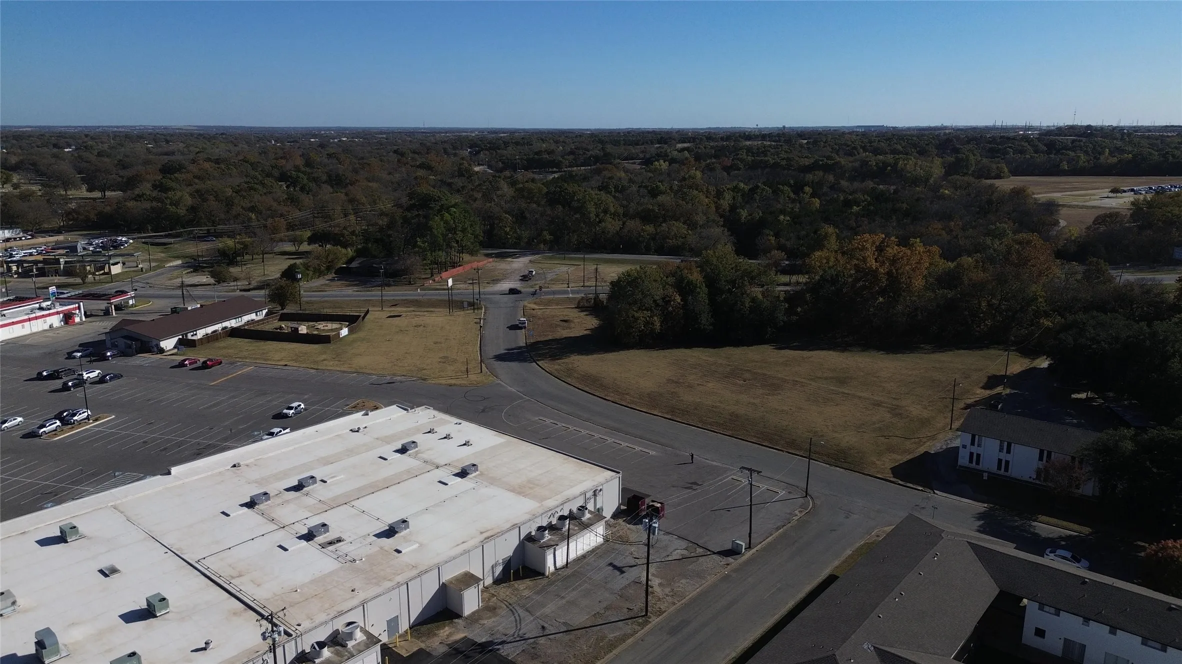 Drone / aerial view of a forest