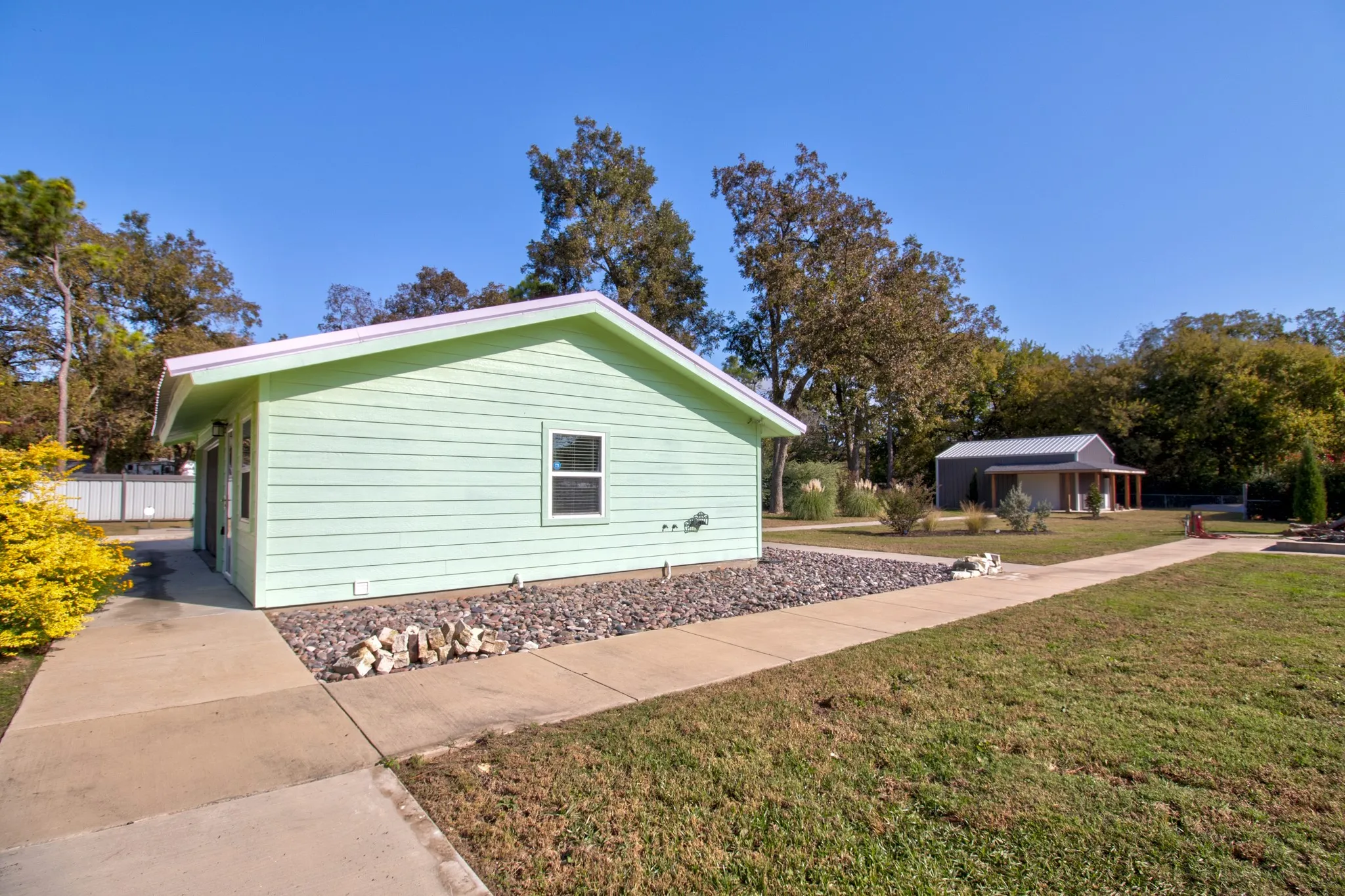 Sidewalks surround the property!