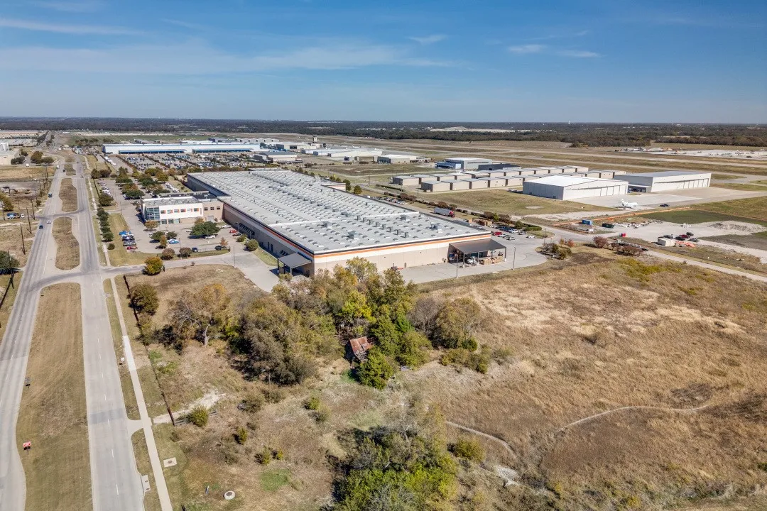 Bird's eye view of industrial structures