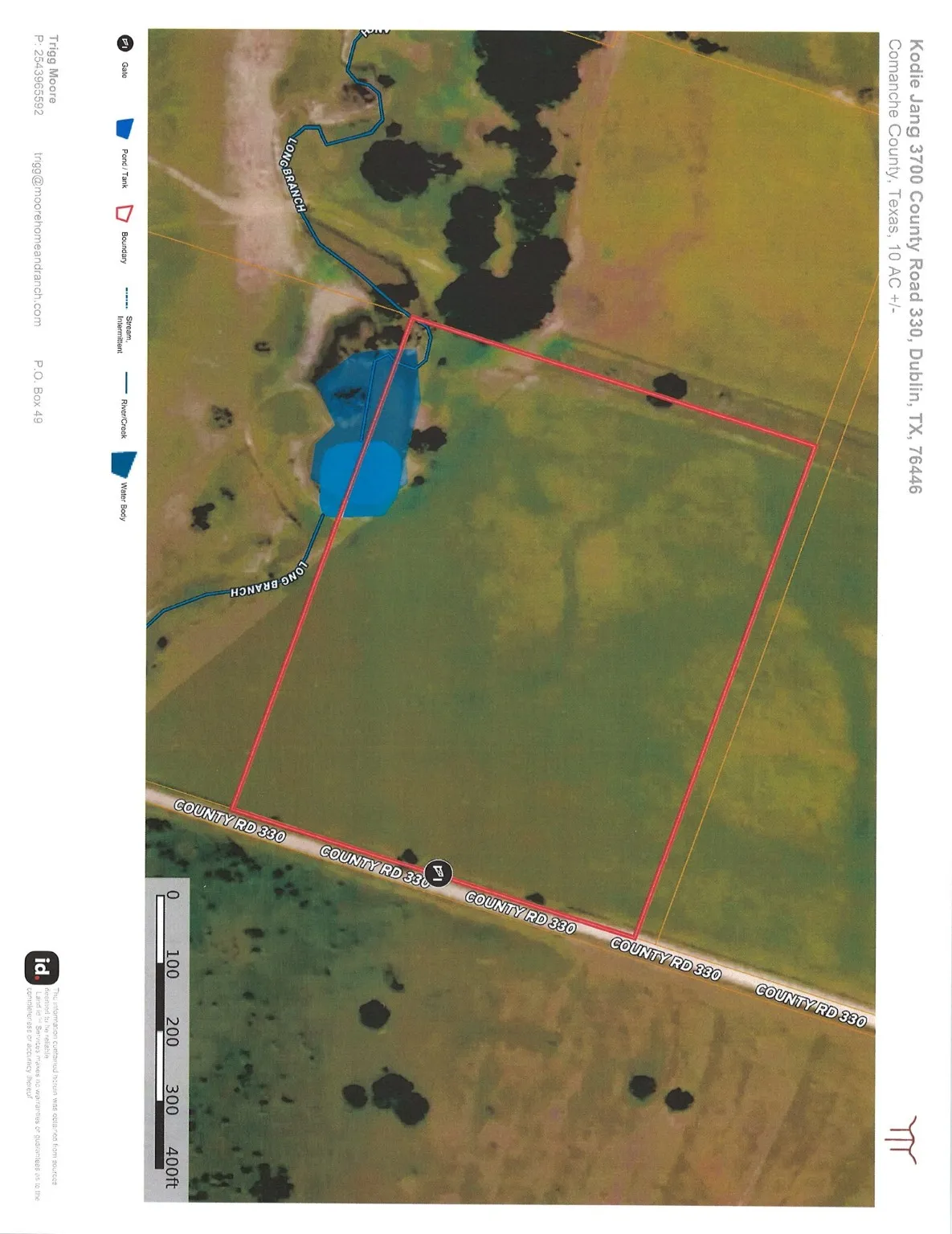 10+ Acres with Electric on site