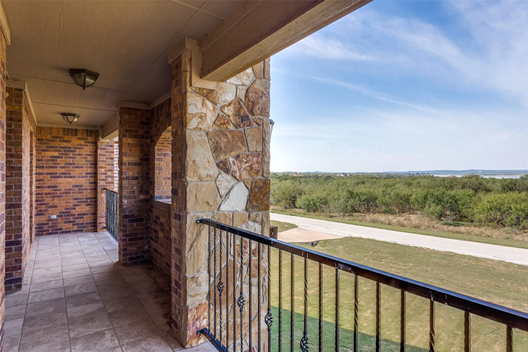 Second level balcony.