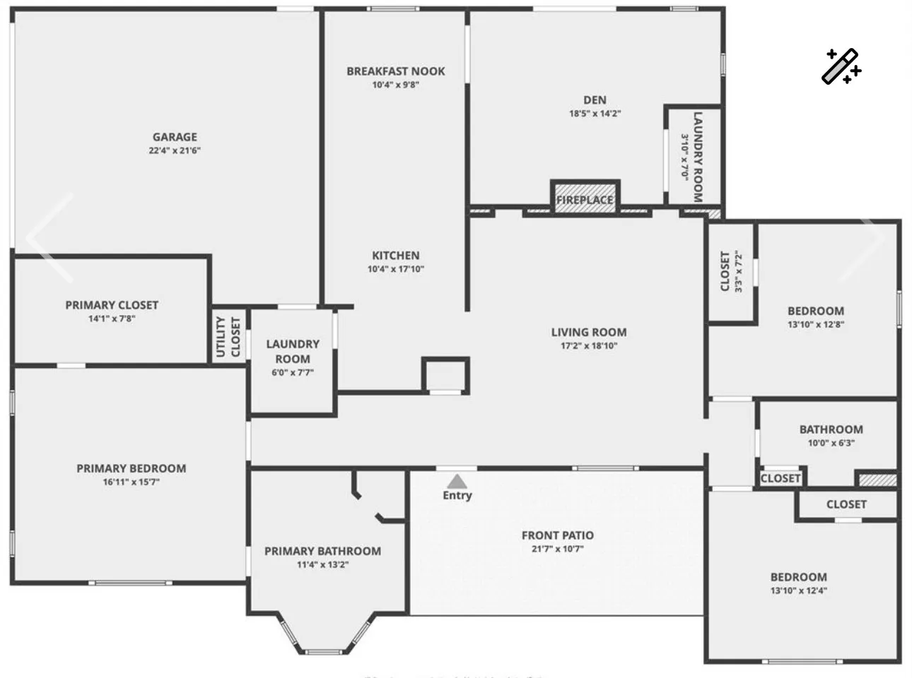 View of room layout