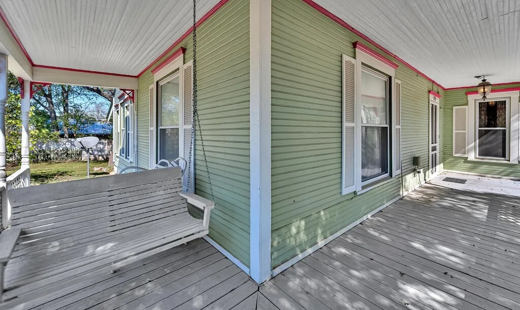 View of wooden porch