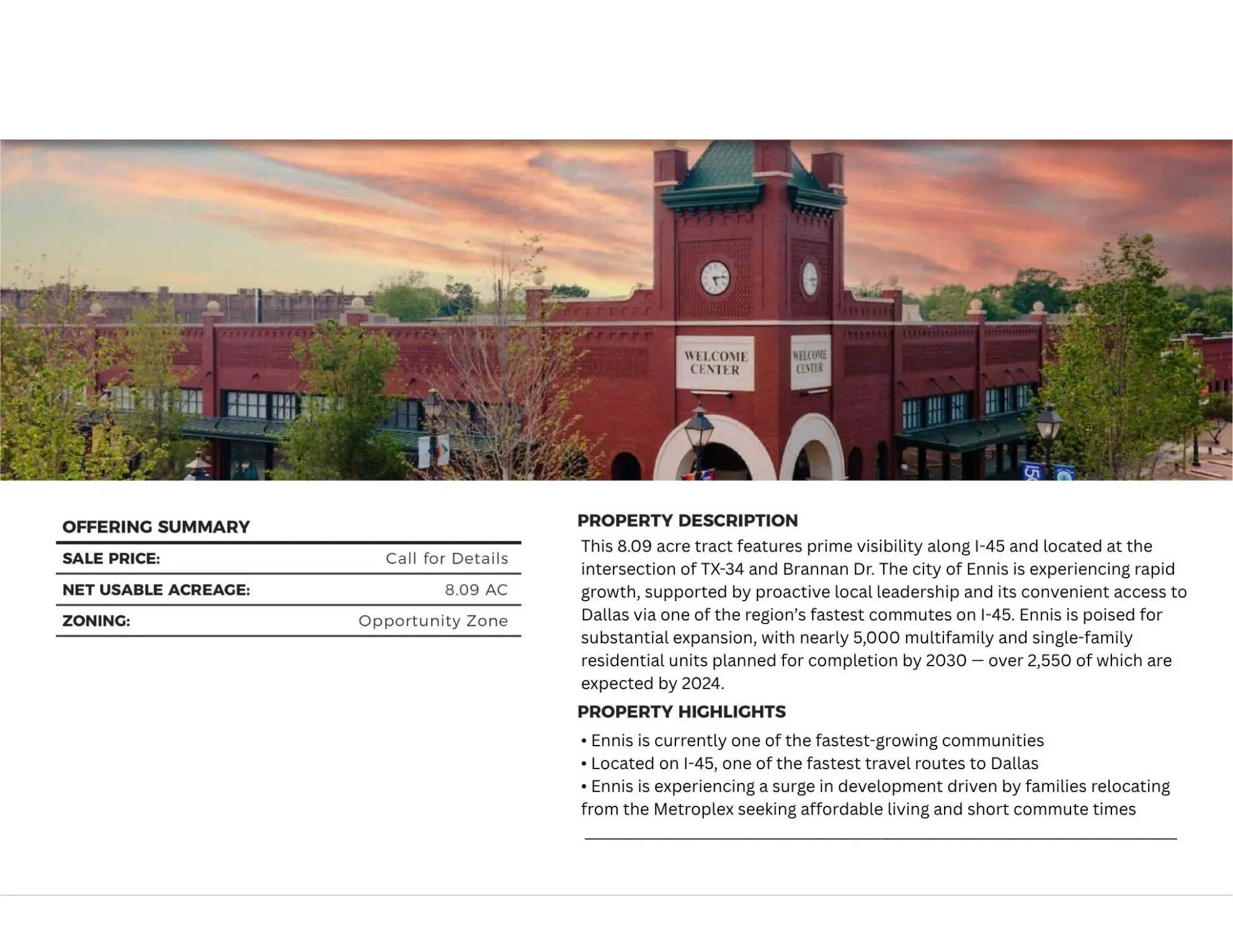 View of miscellaneous listing collateral