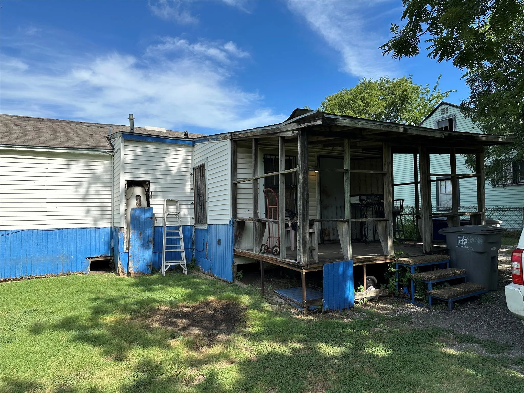 Rear view of property