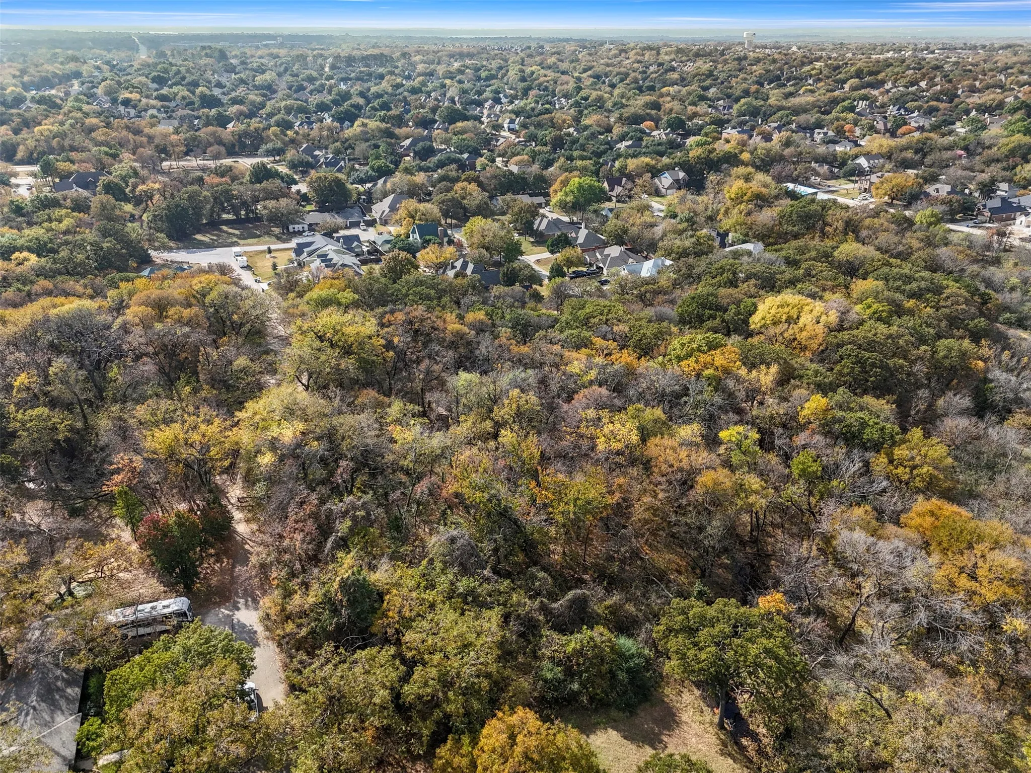 Aerial view of property's location