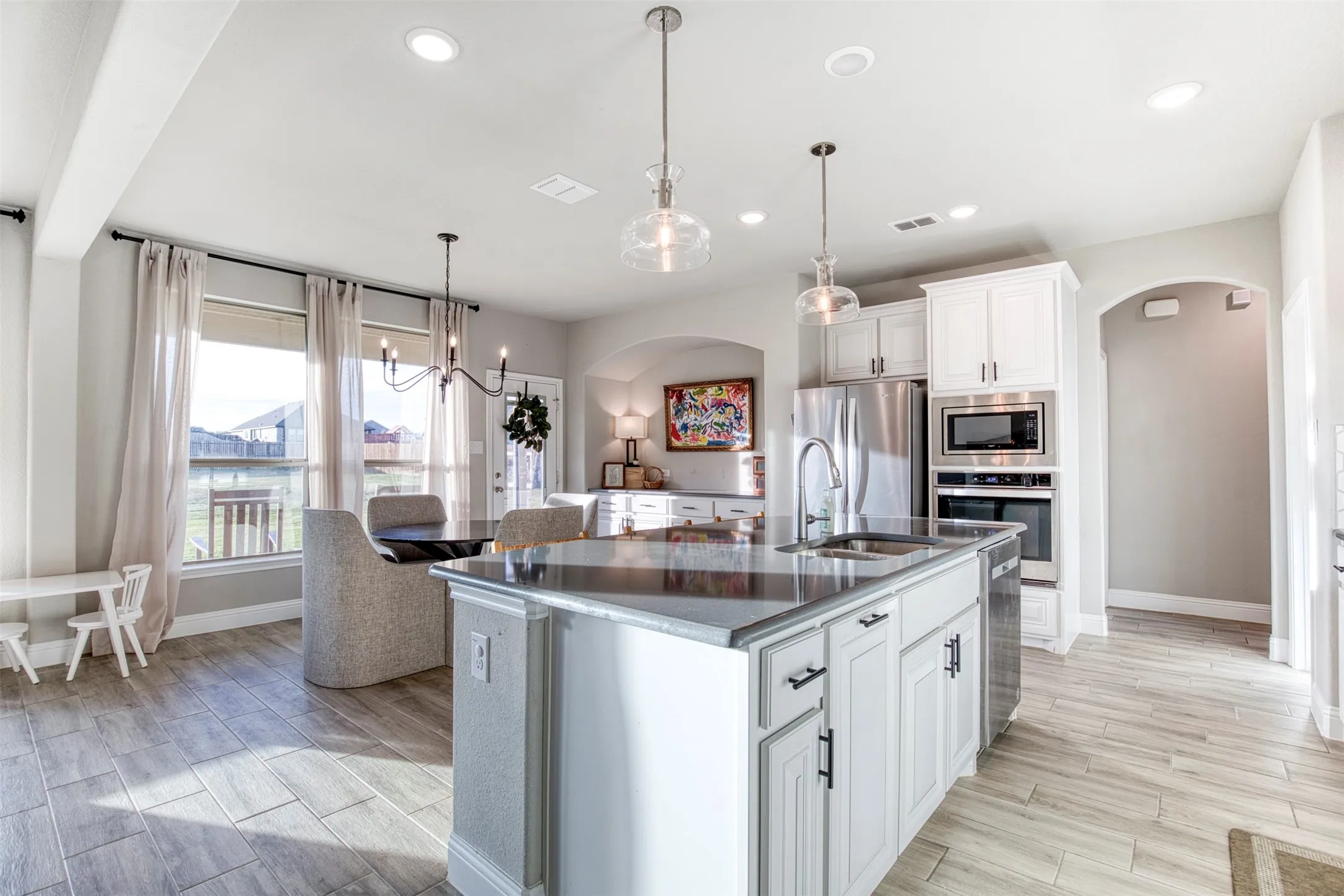 Kitchen opens nicely to breakfast room. Perfect for entertaining.