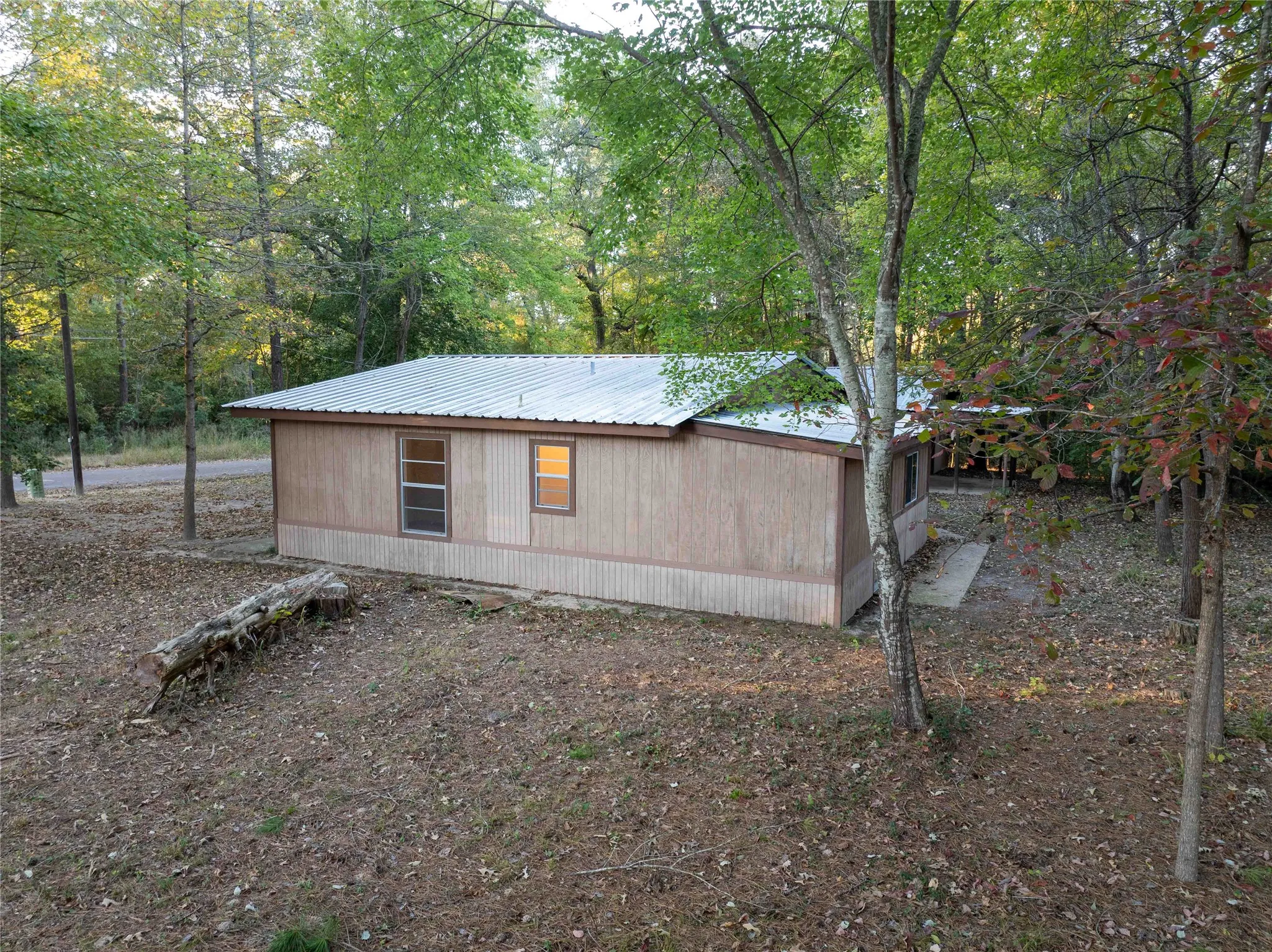 View of back of home where the septic system is located