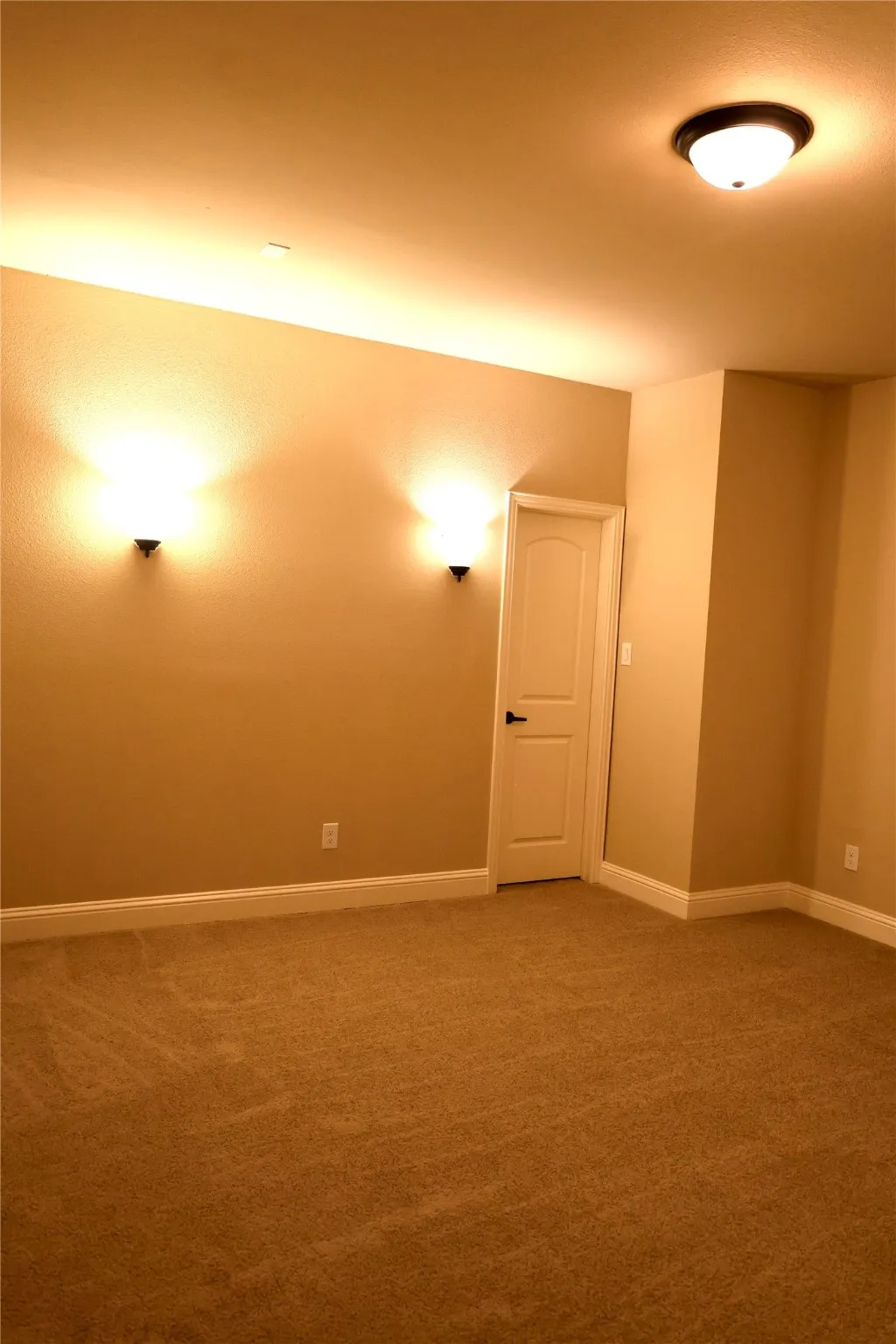 Loft featuring carpet flooring