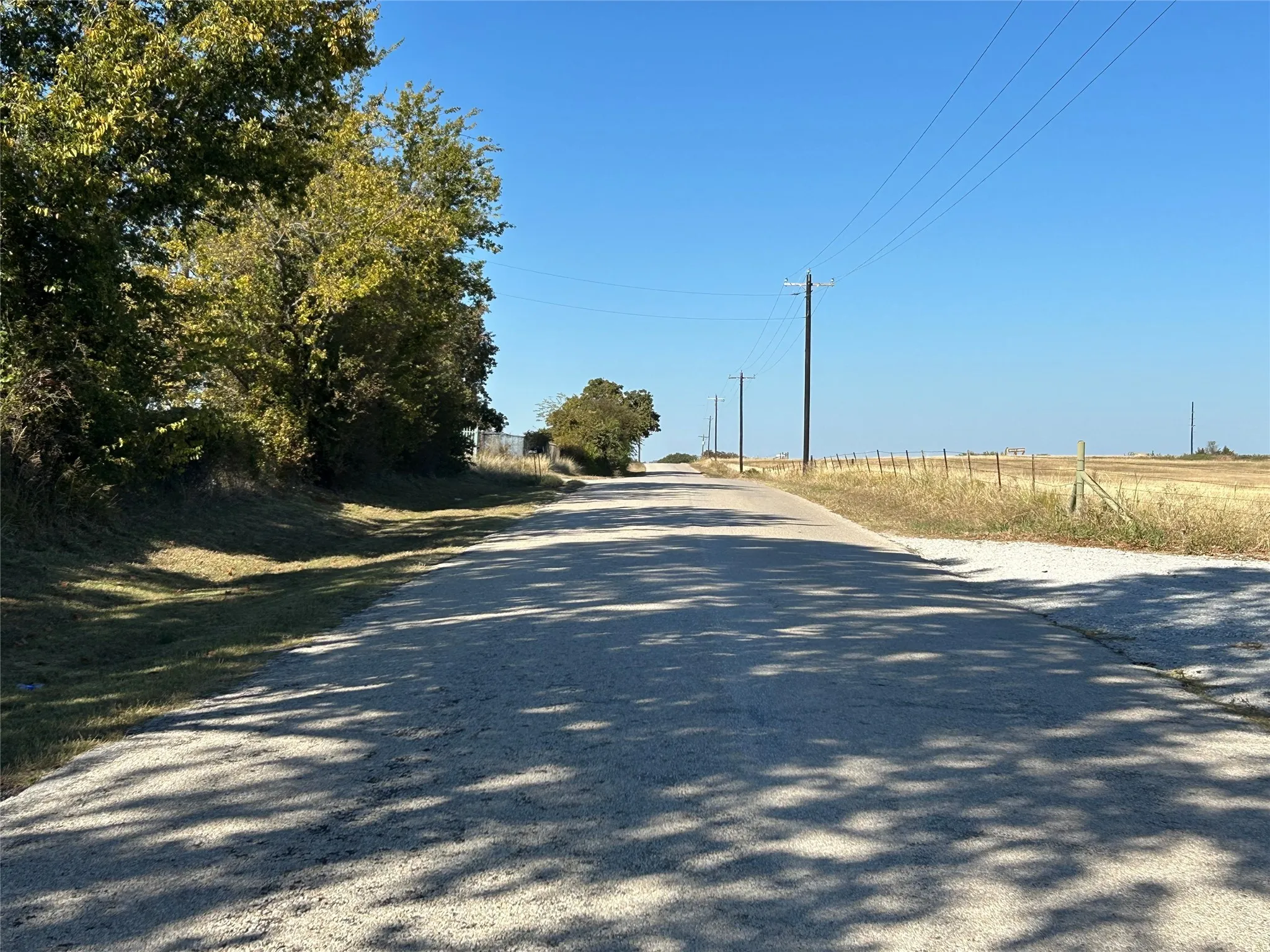 View down Cuba Road looking to the north