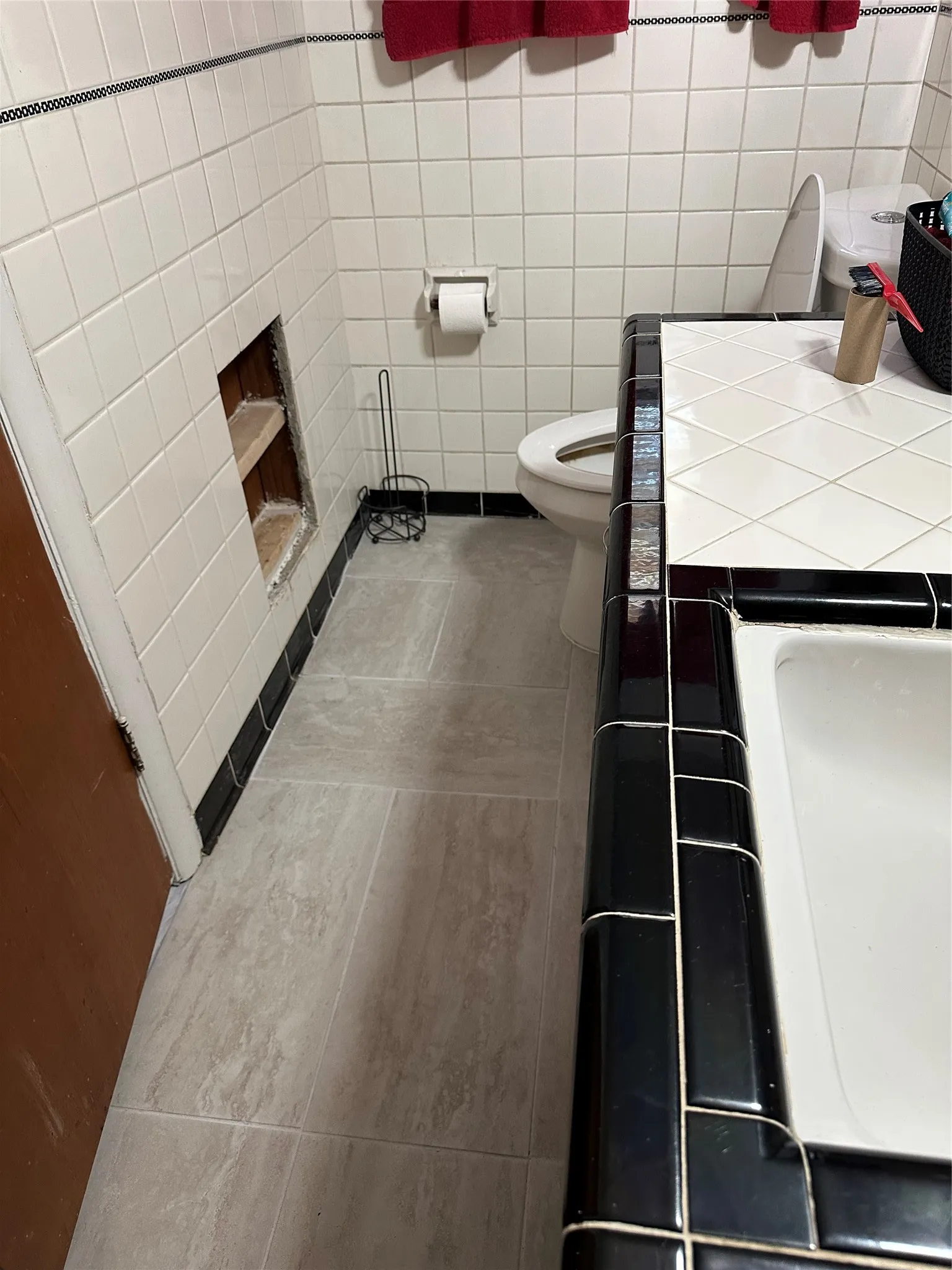 New flooring in bathroom #2
