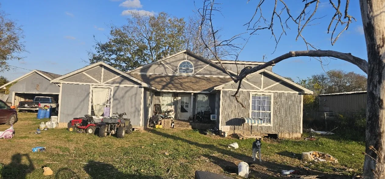 Rear view of house