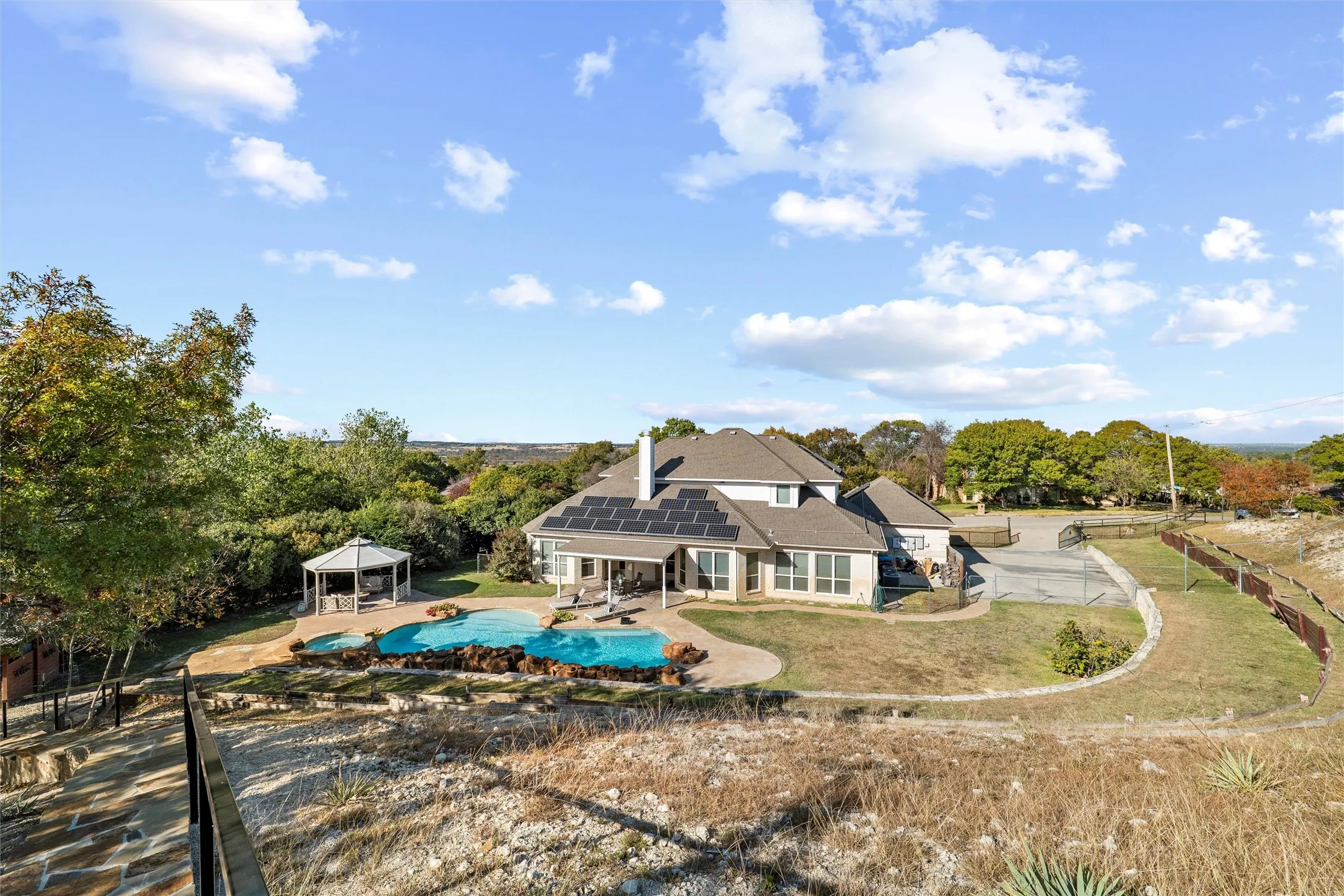 View of property from the Guest House
