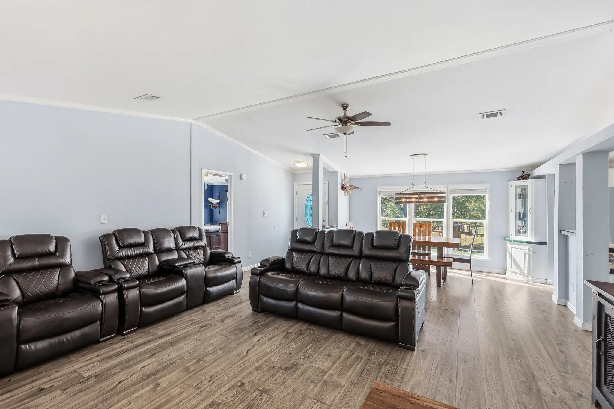 Spacious Living Room with Open Floor Plan. Ideal For Use as the Main Residence or as a Comfortable Guest House. 3 Bedrooms, 2 Bathrooms, Island Kitchen, Laundry Room.
