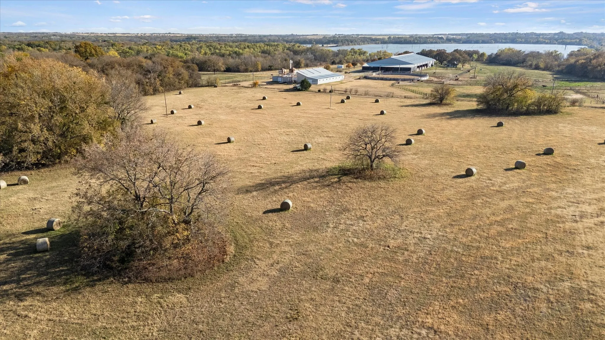 View from above of property