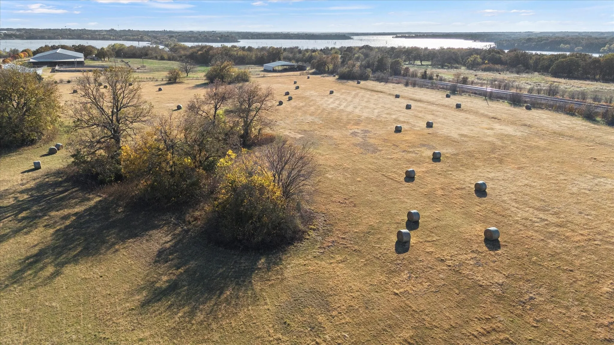 View of rural area featuring a nearby body of water