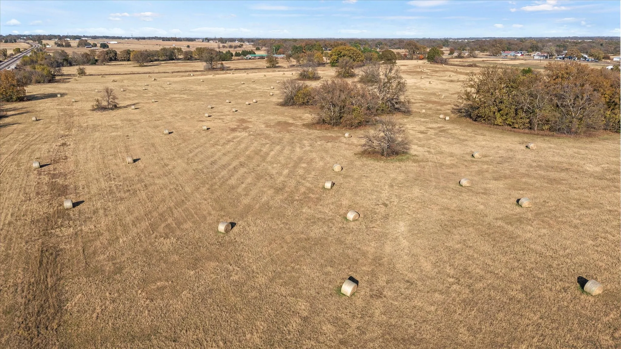 Aerial view of property's location with rural landscape