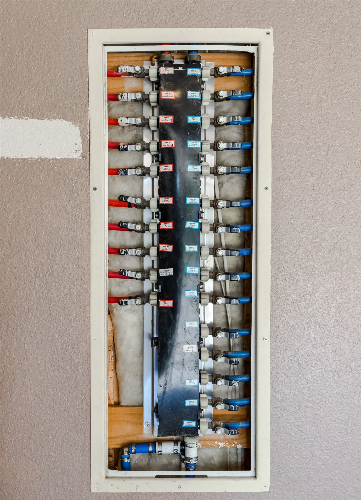 Utility room with water shut off