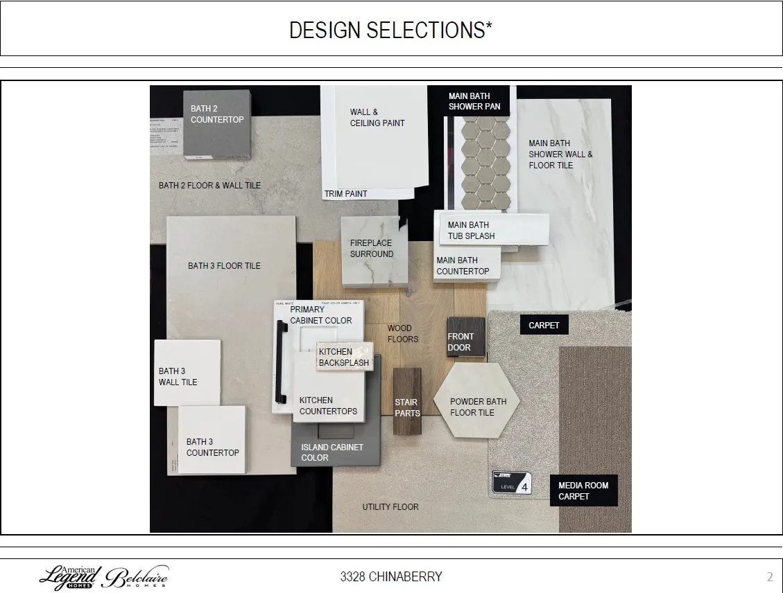 Representative photo of design selections for 3328 Chinaberry
