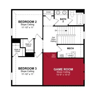 Beazer Homes Treeline Alpine floorplan.