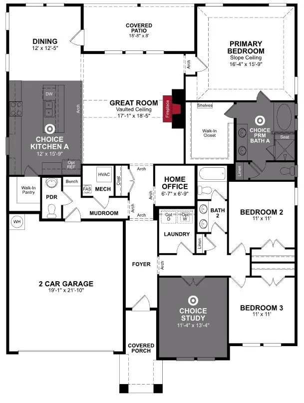 Beazer Homes Heath Golf and Yacht Club Stockdale Floorplan.
