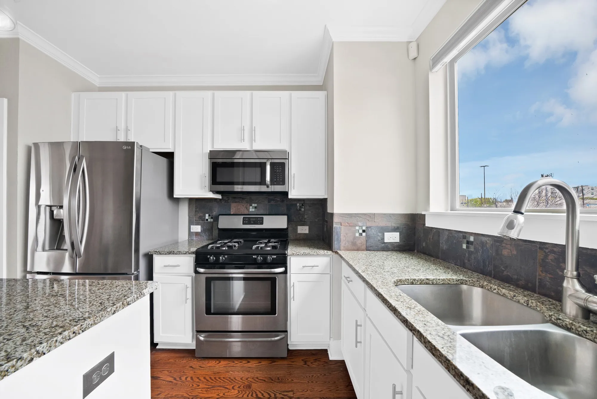 Updated kitchen to white drawers