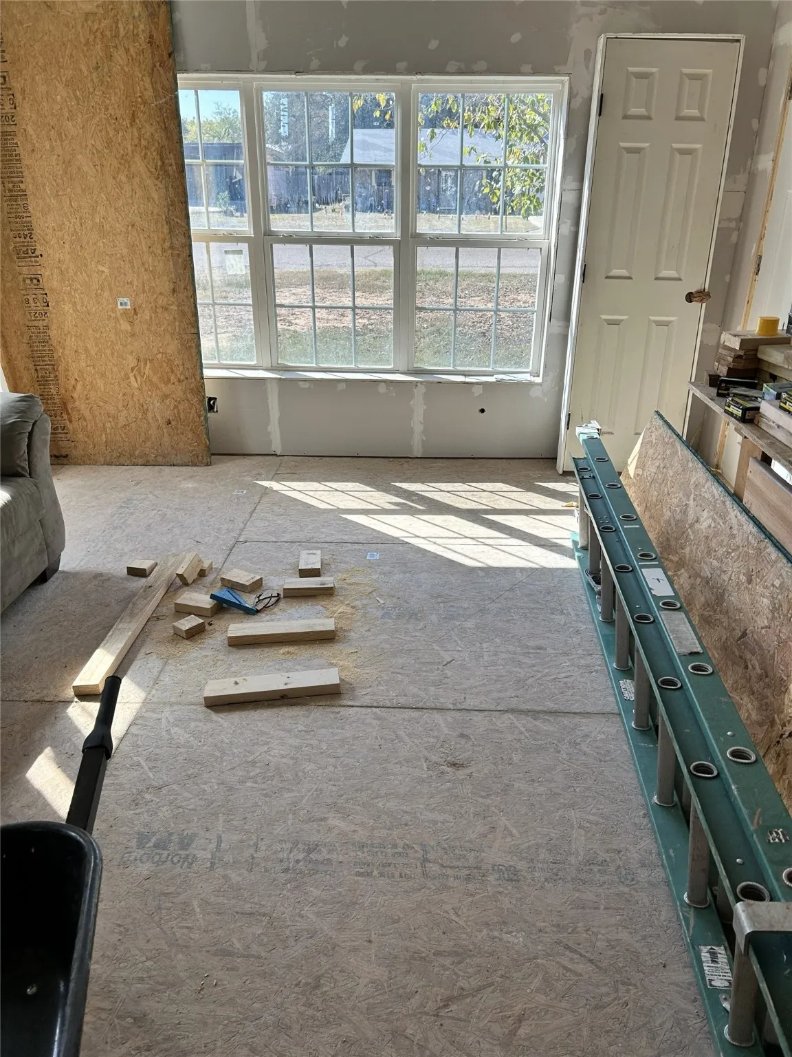 Living room and large front window