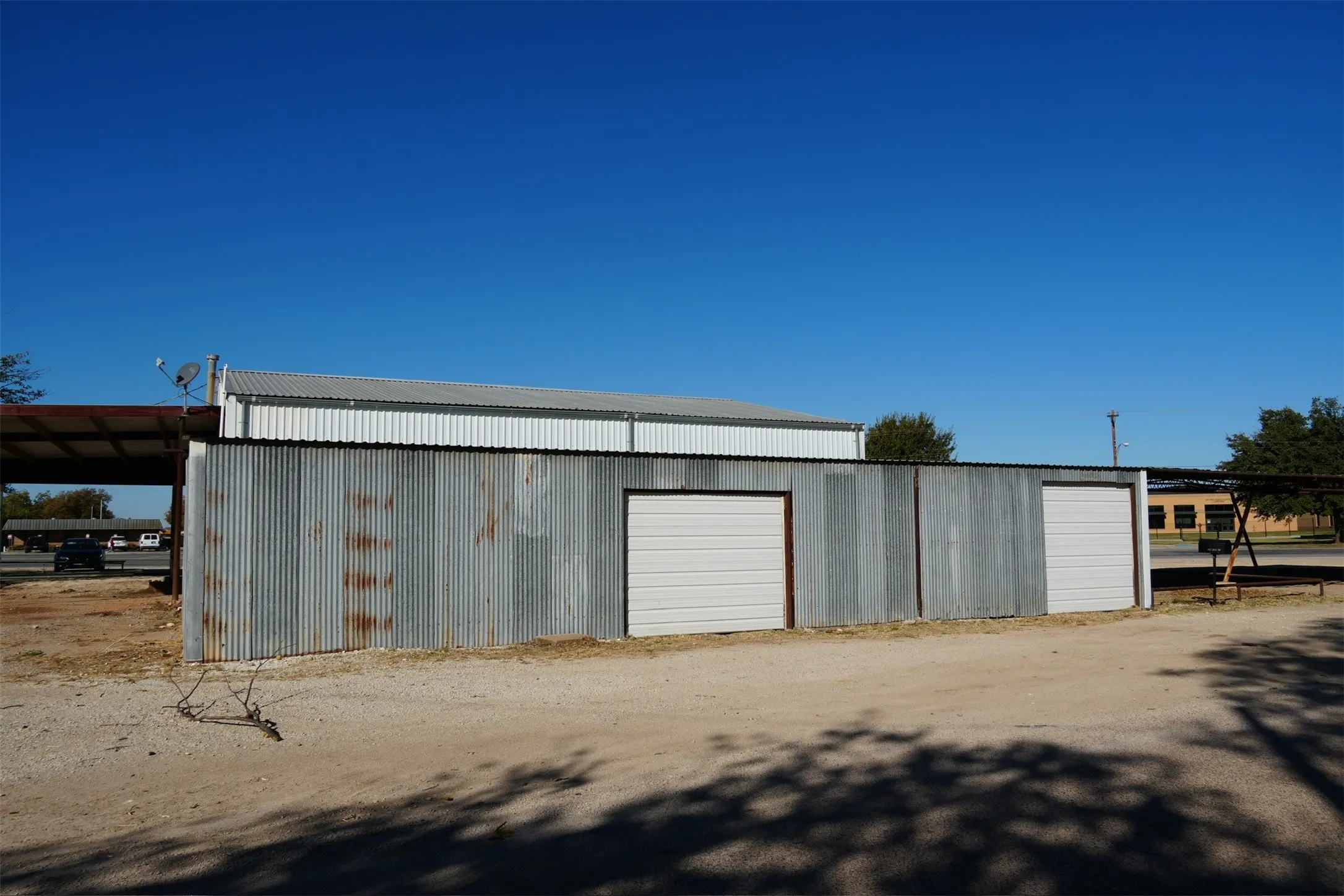 View of pole building