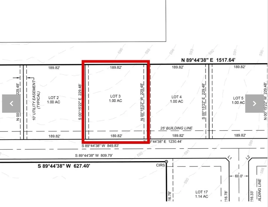 Map / location with property boundaries highlighted