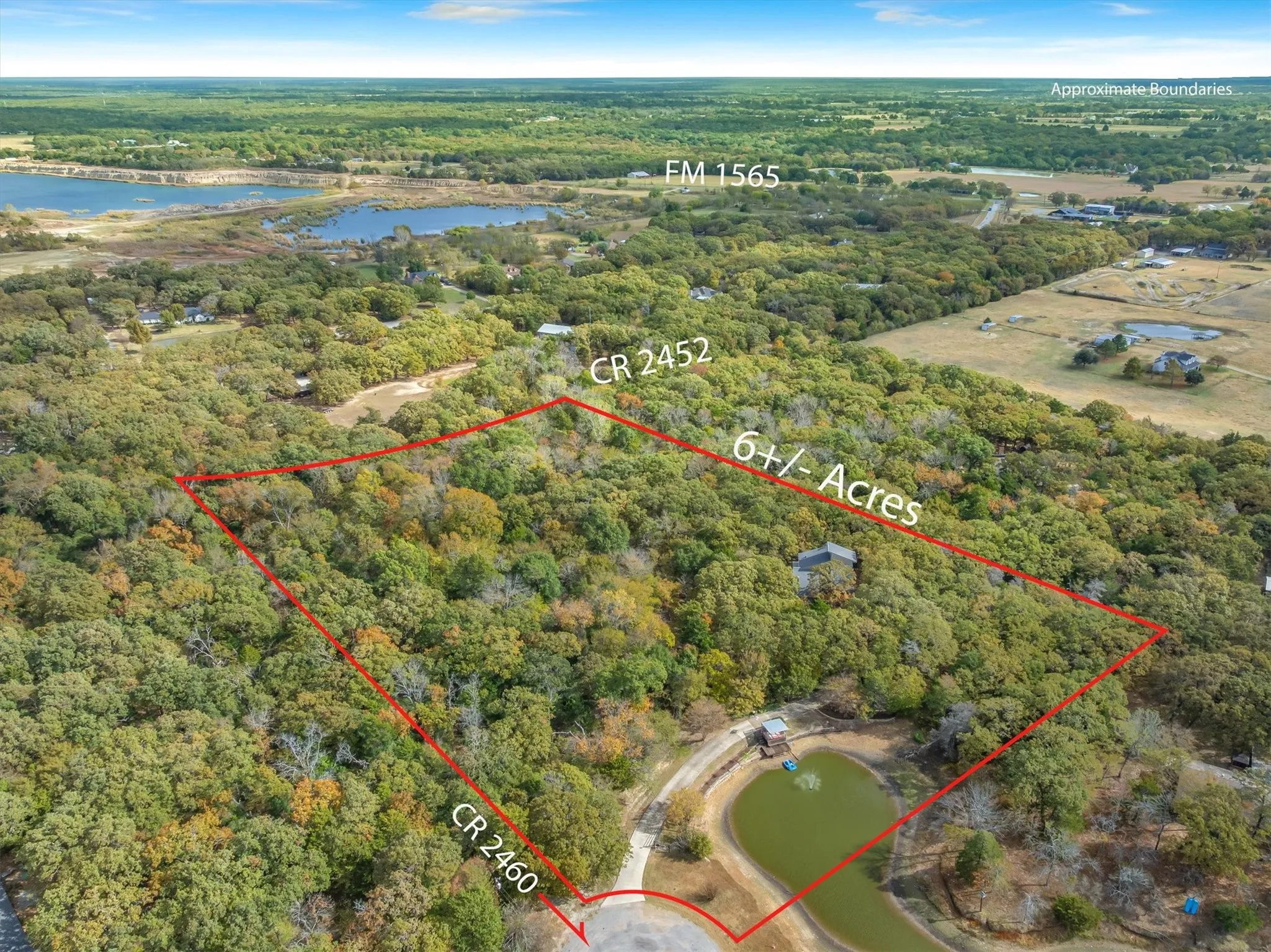 6 rolling acres within easy commute of cities