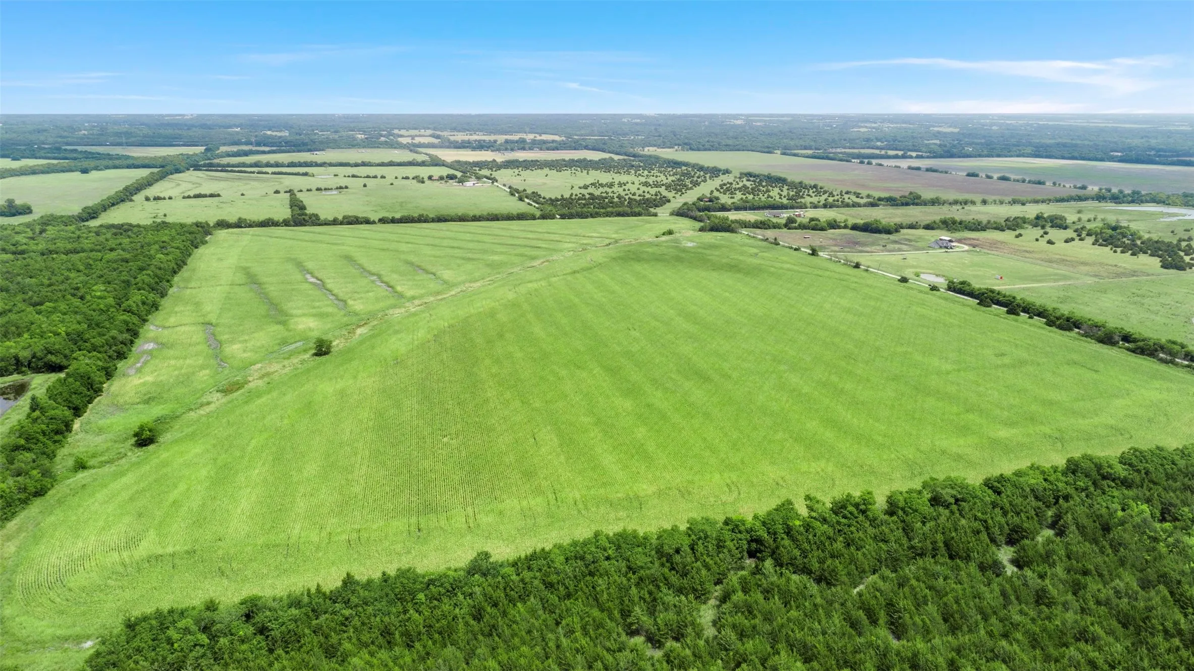 View of rural area with extensive farmland