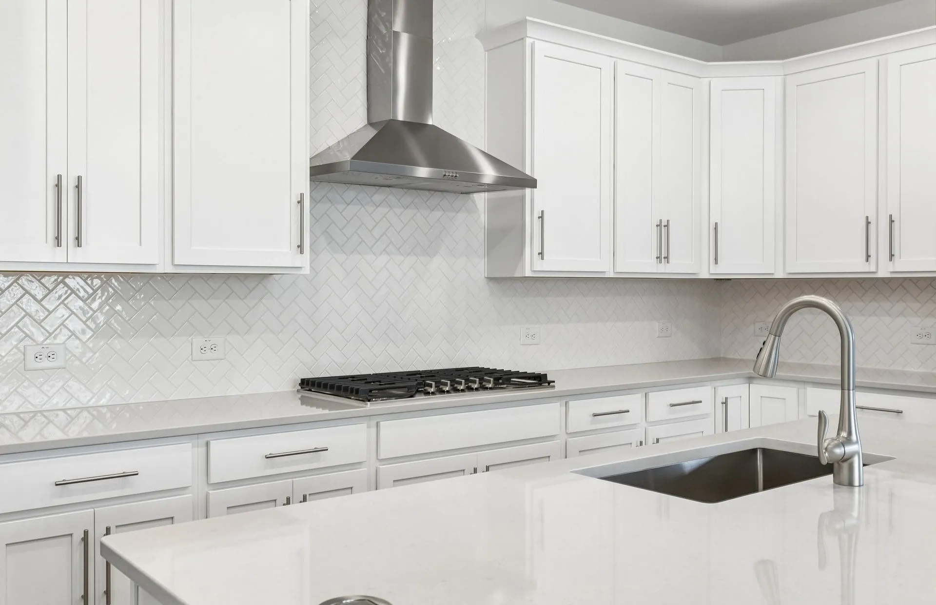 Abundant cabinet space in kitchen