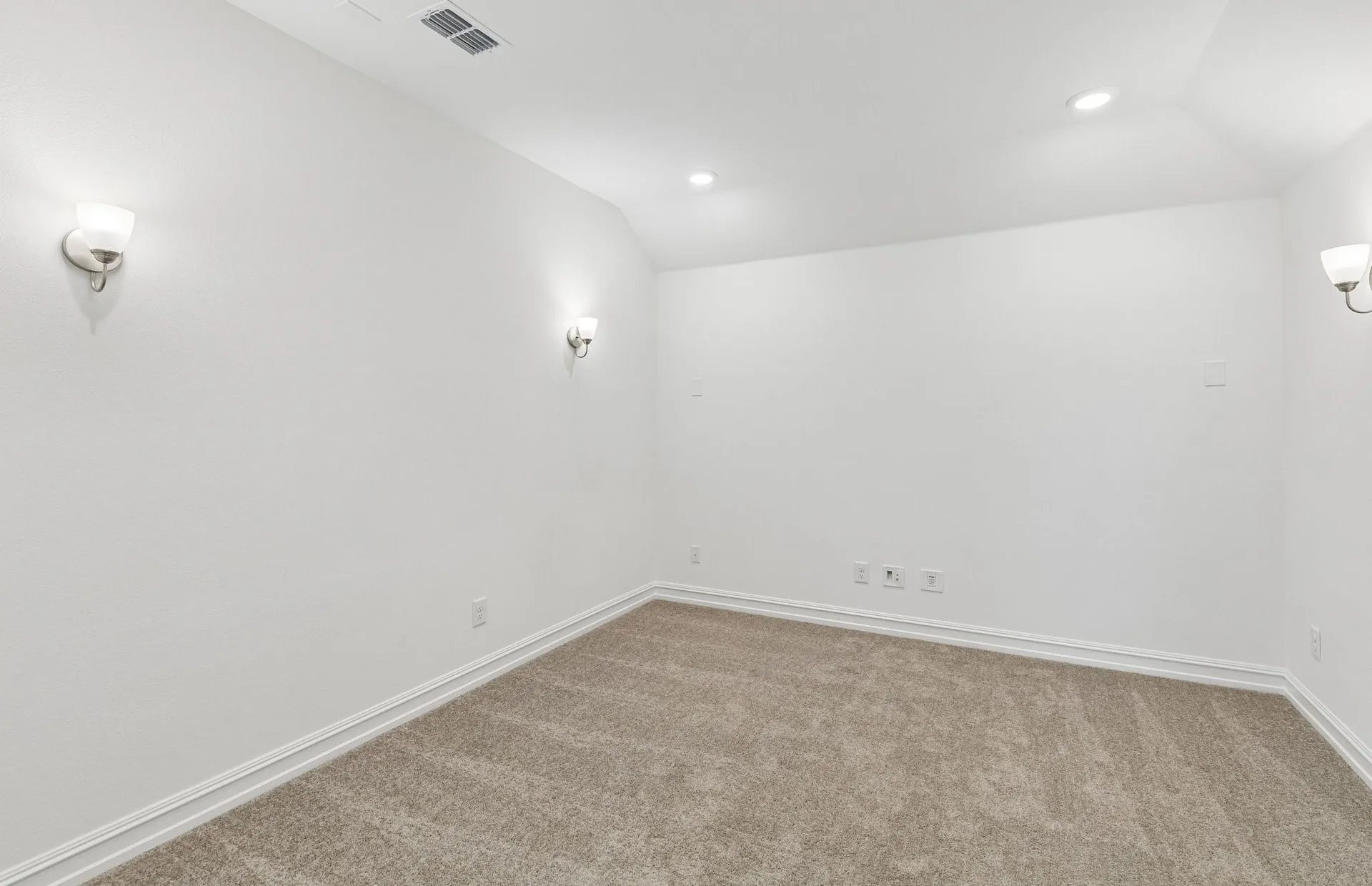 Spacious media room