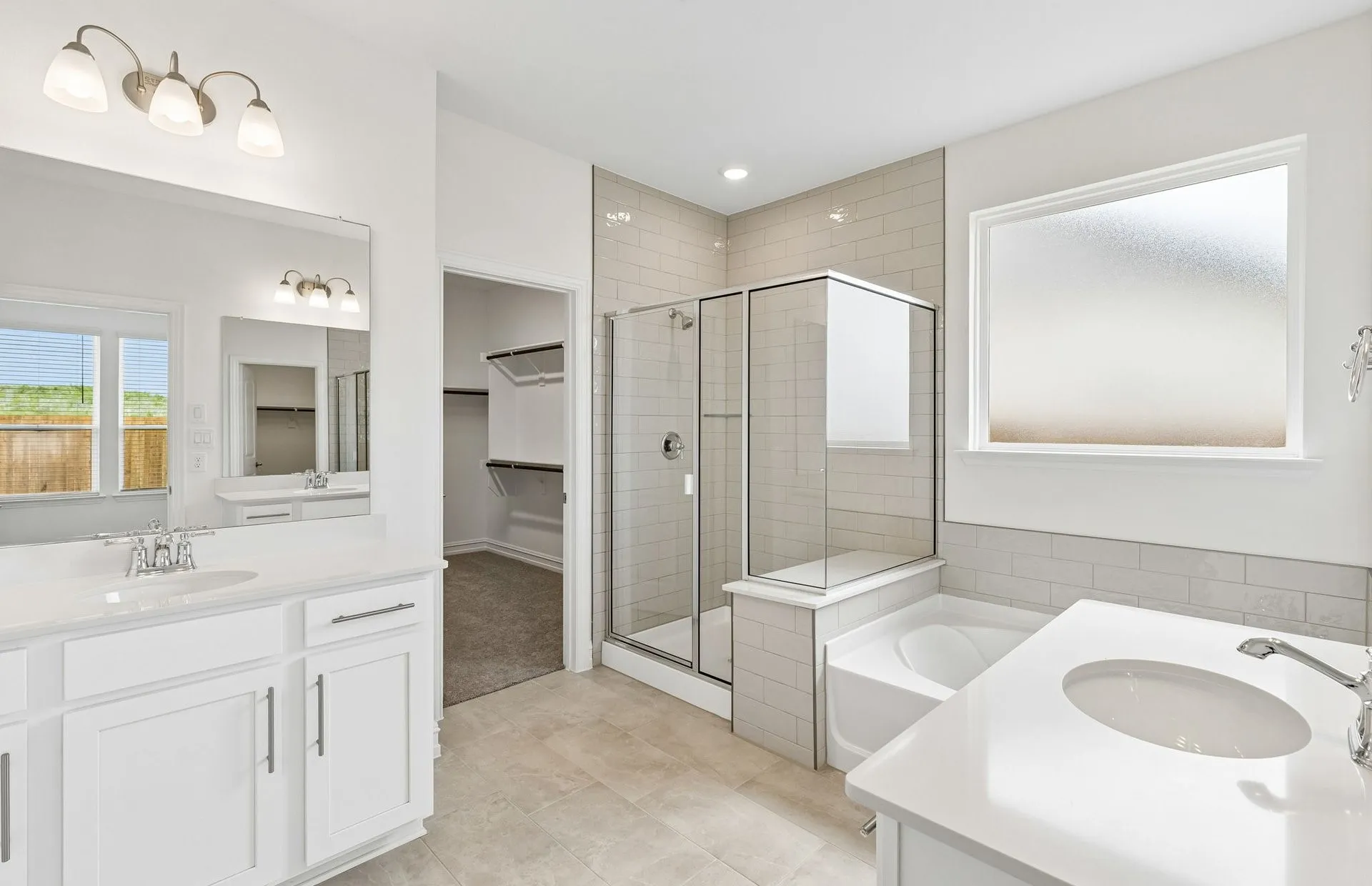 Owners bath with double vanity