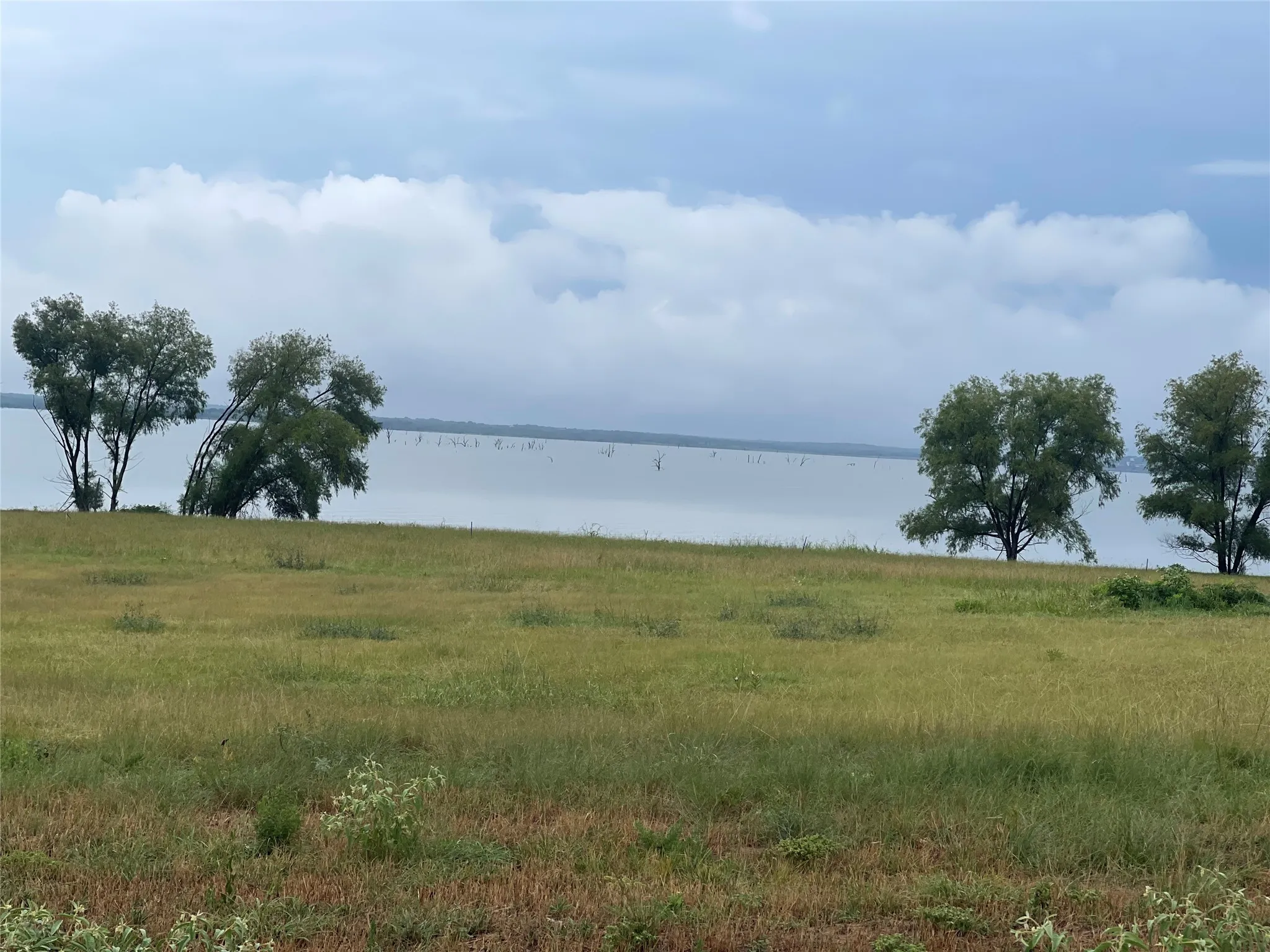 Water view from the lot