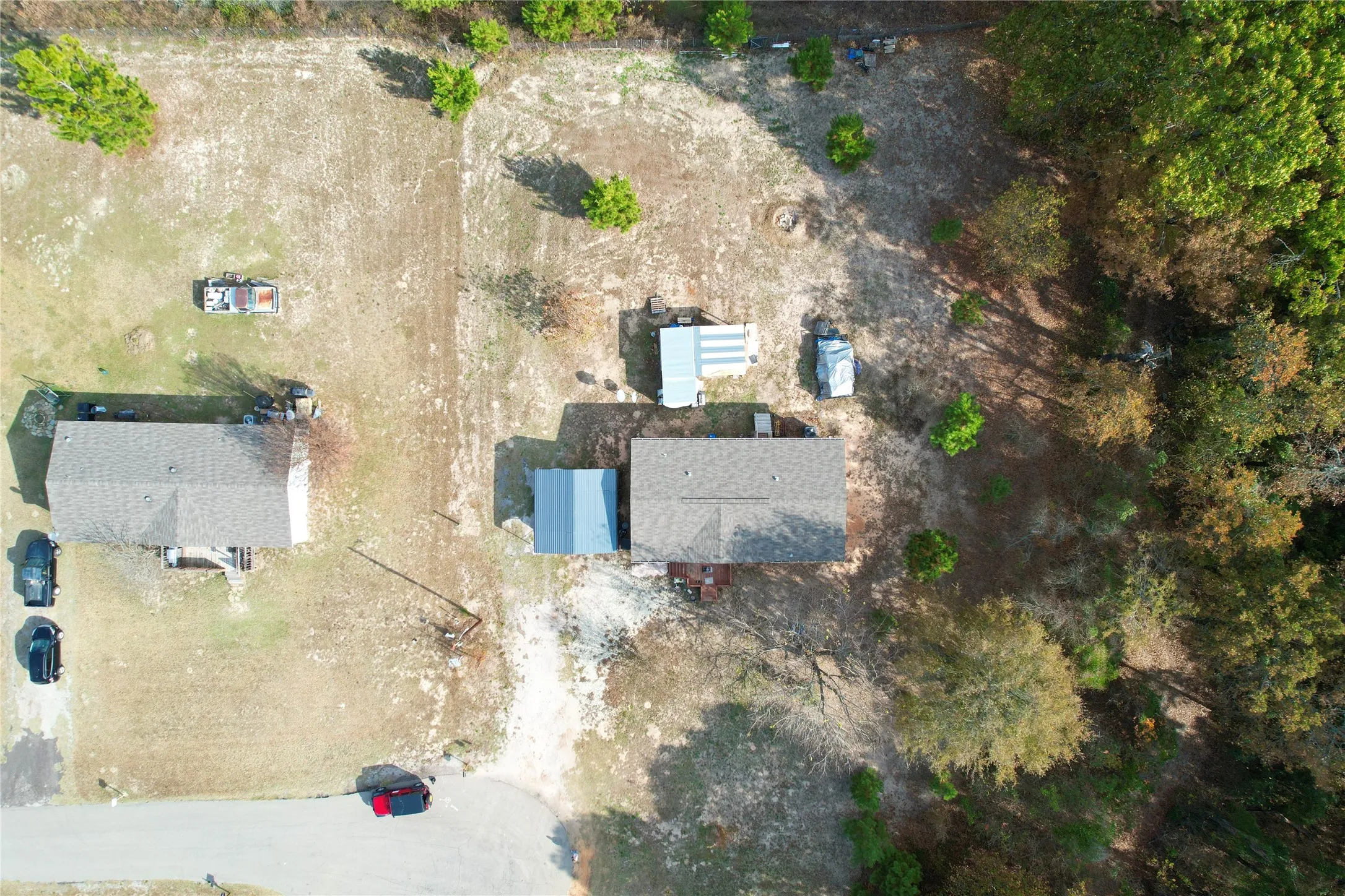Aerial view of property's location