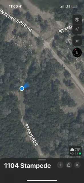 Aerial map of property and surrounding area