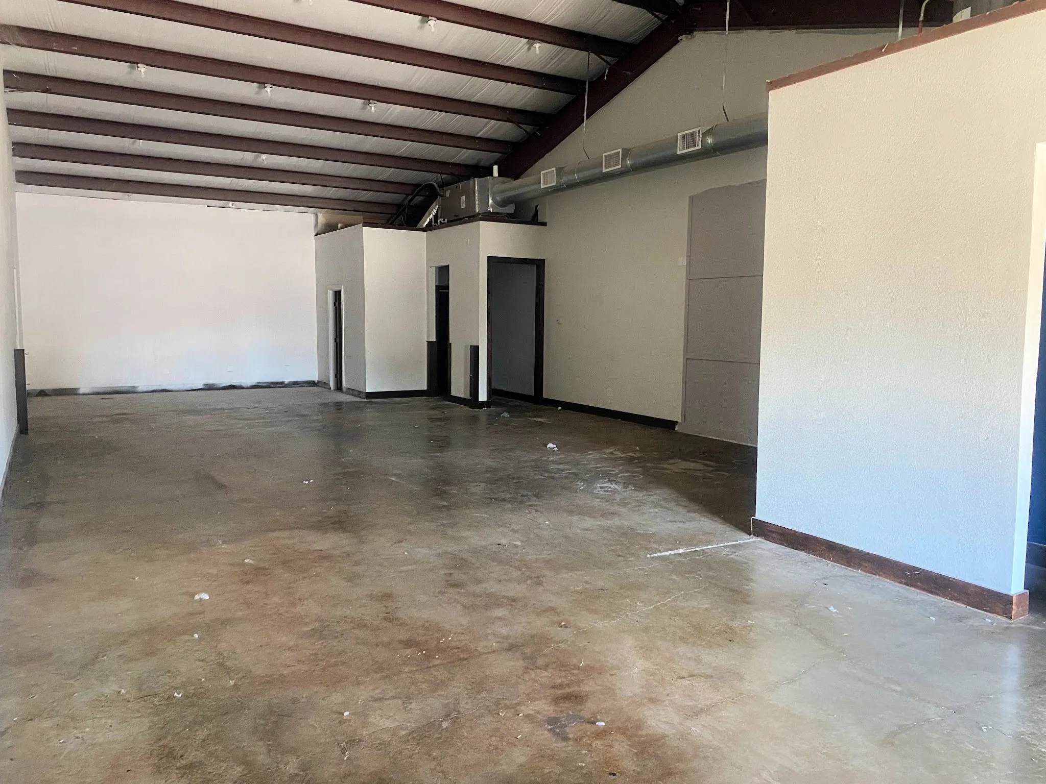 Garage with baseboards