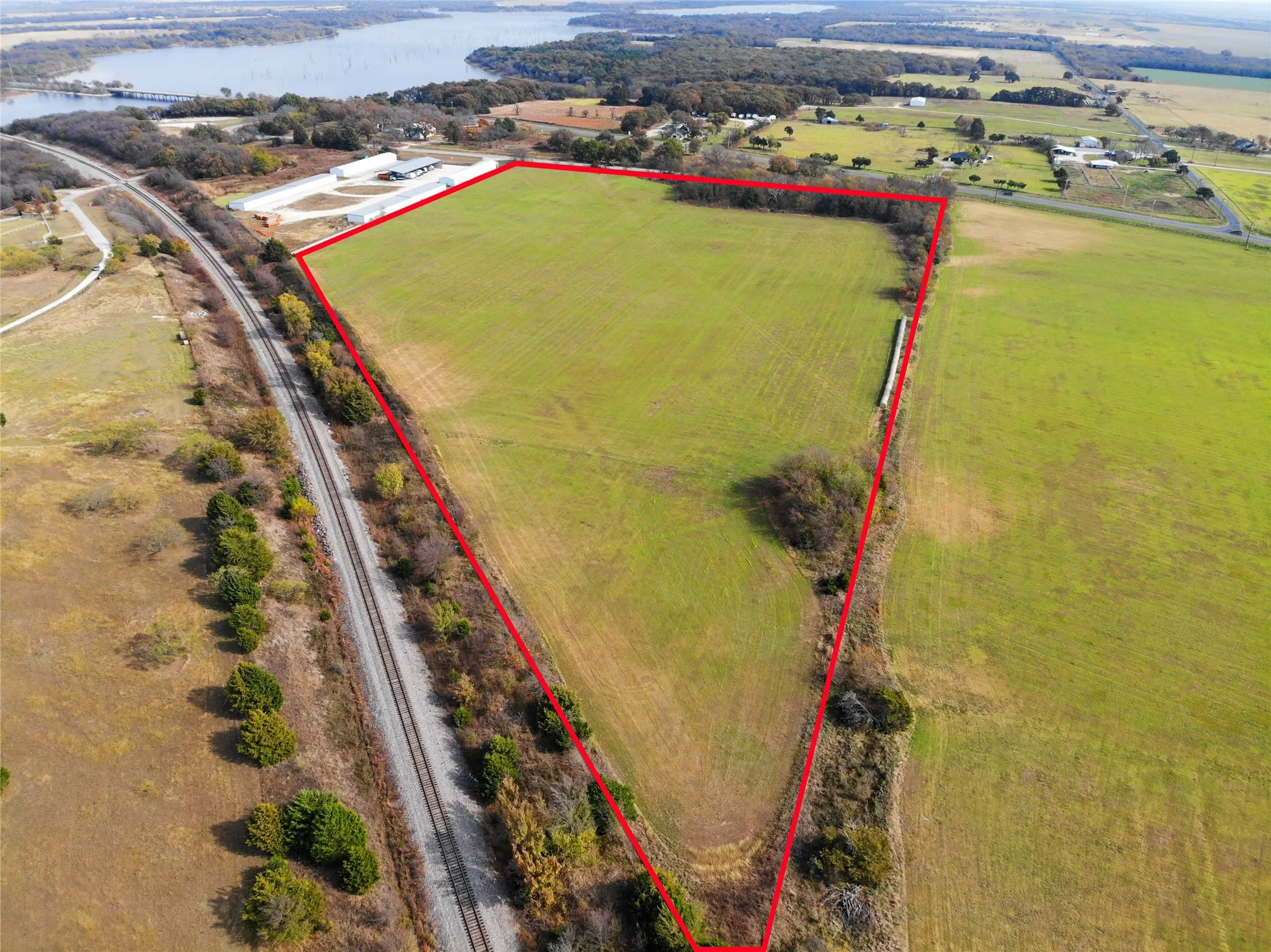 Red Line is the approximate property location -see survey