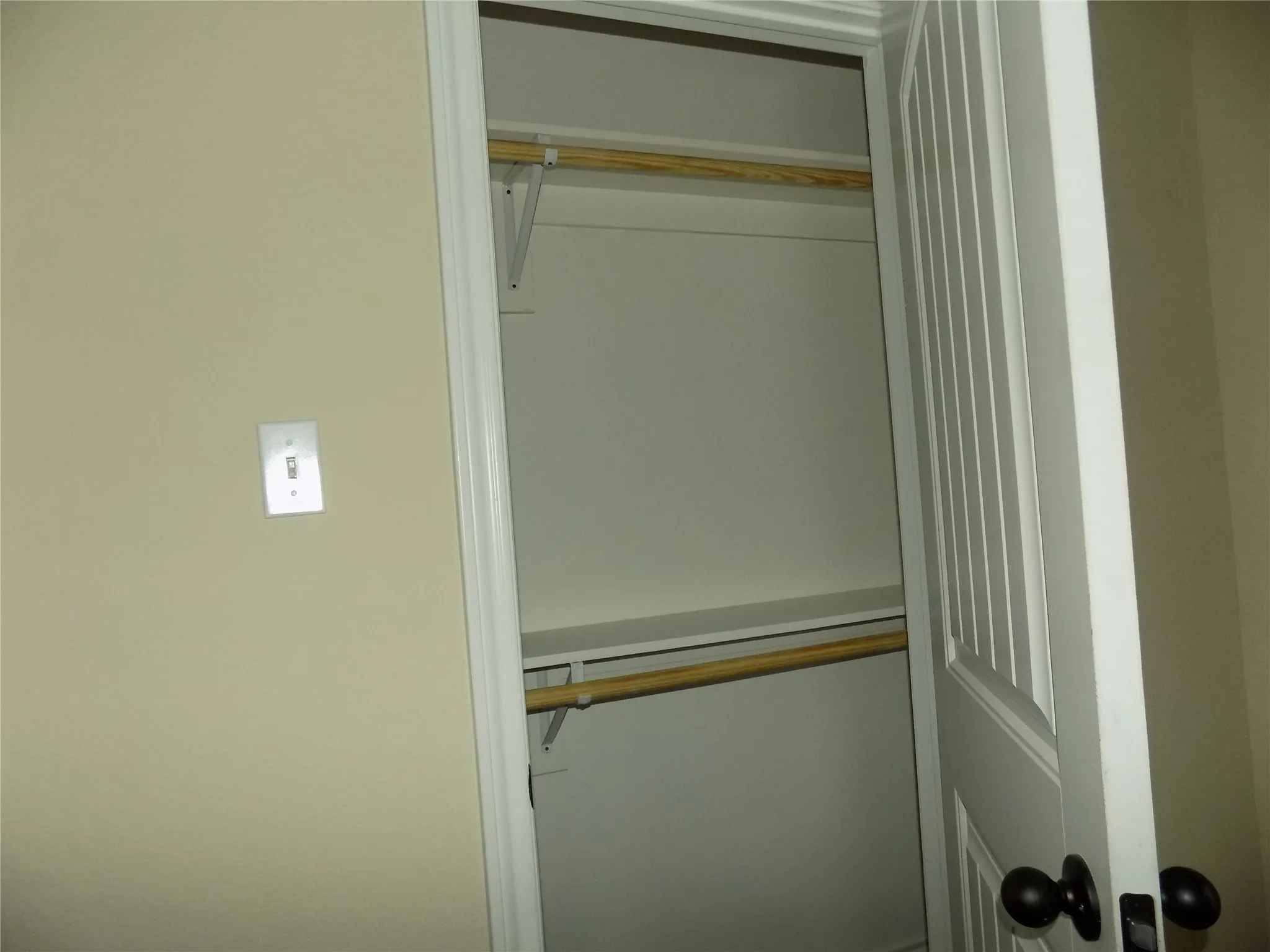 View of inside closet.