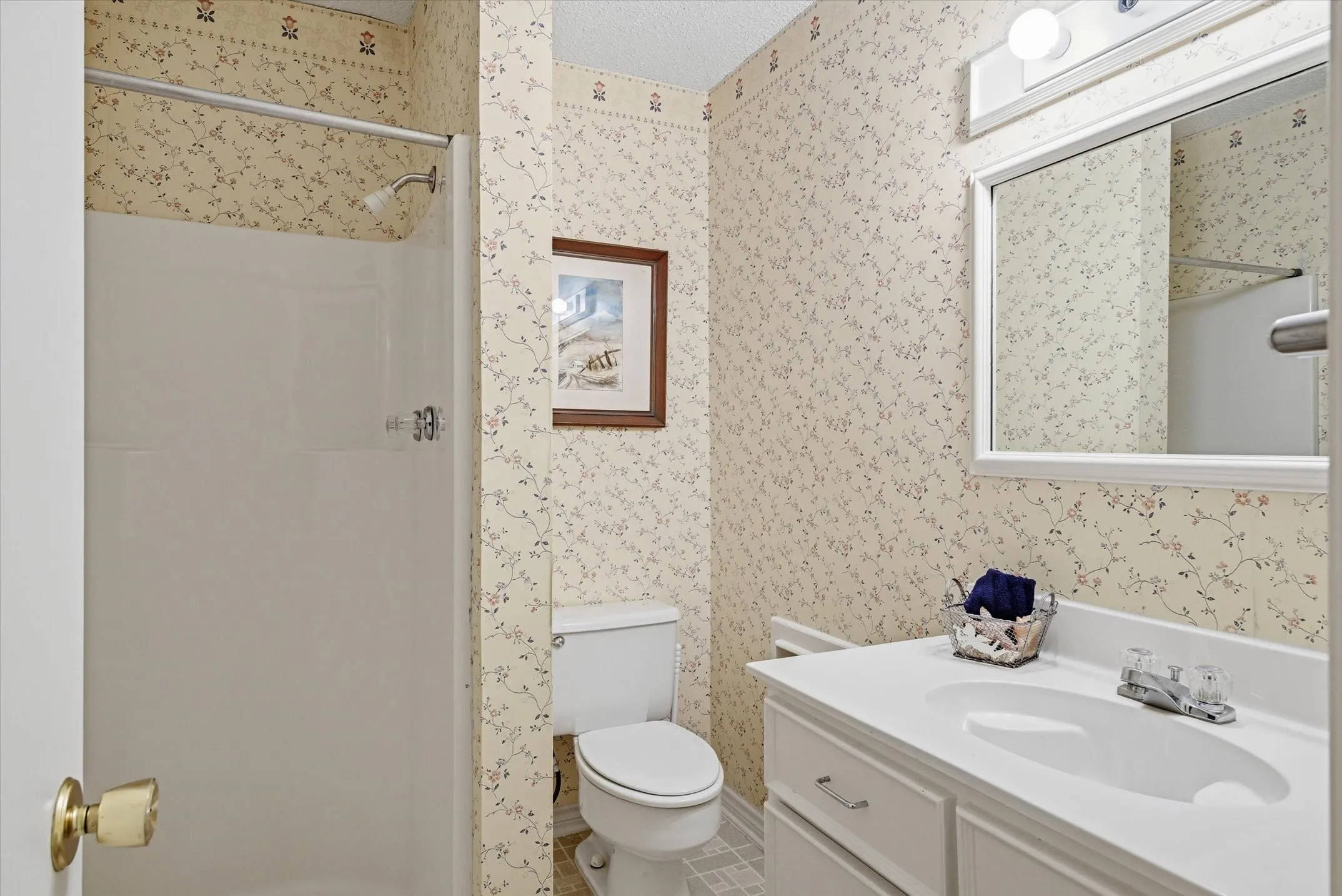 Full Guest Bath near office and utility room