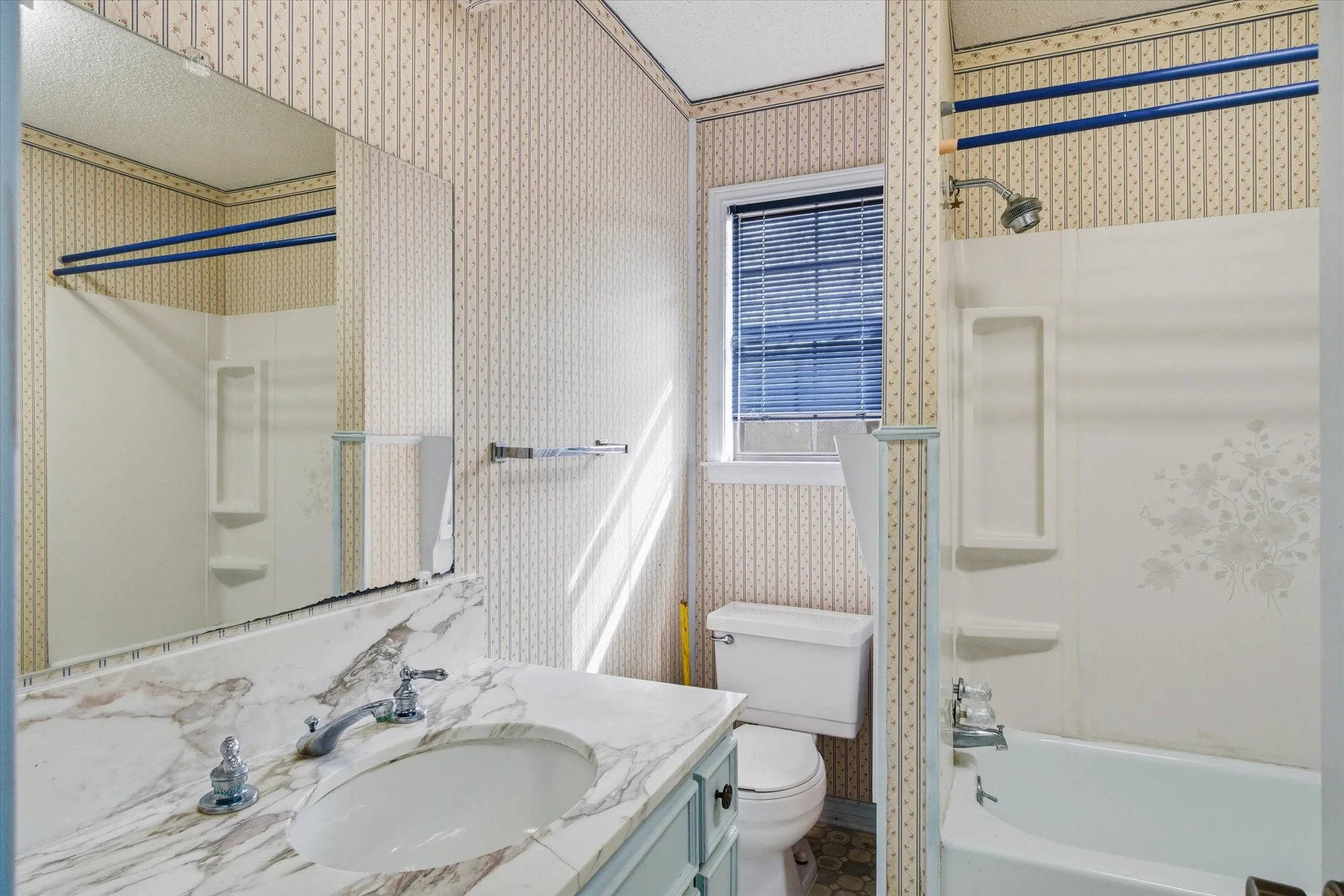 Second home Full Bathroom with buit-in dresser/hutch