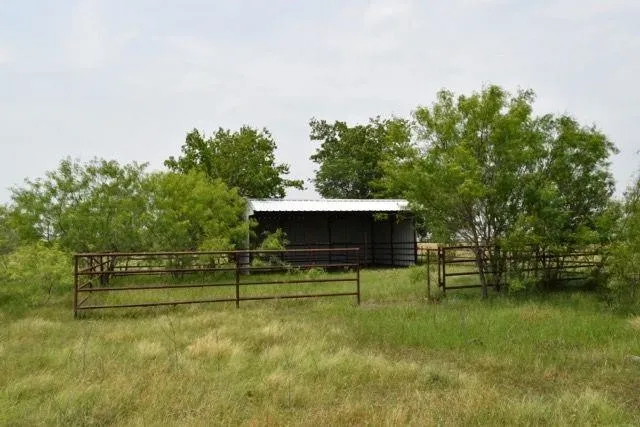 View of yard with an outbuilding