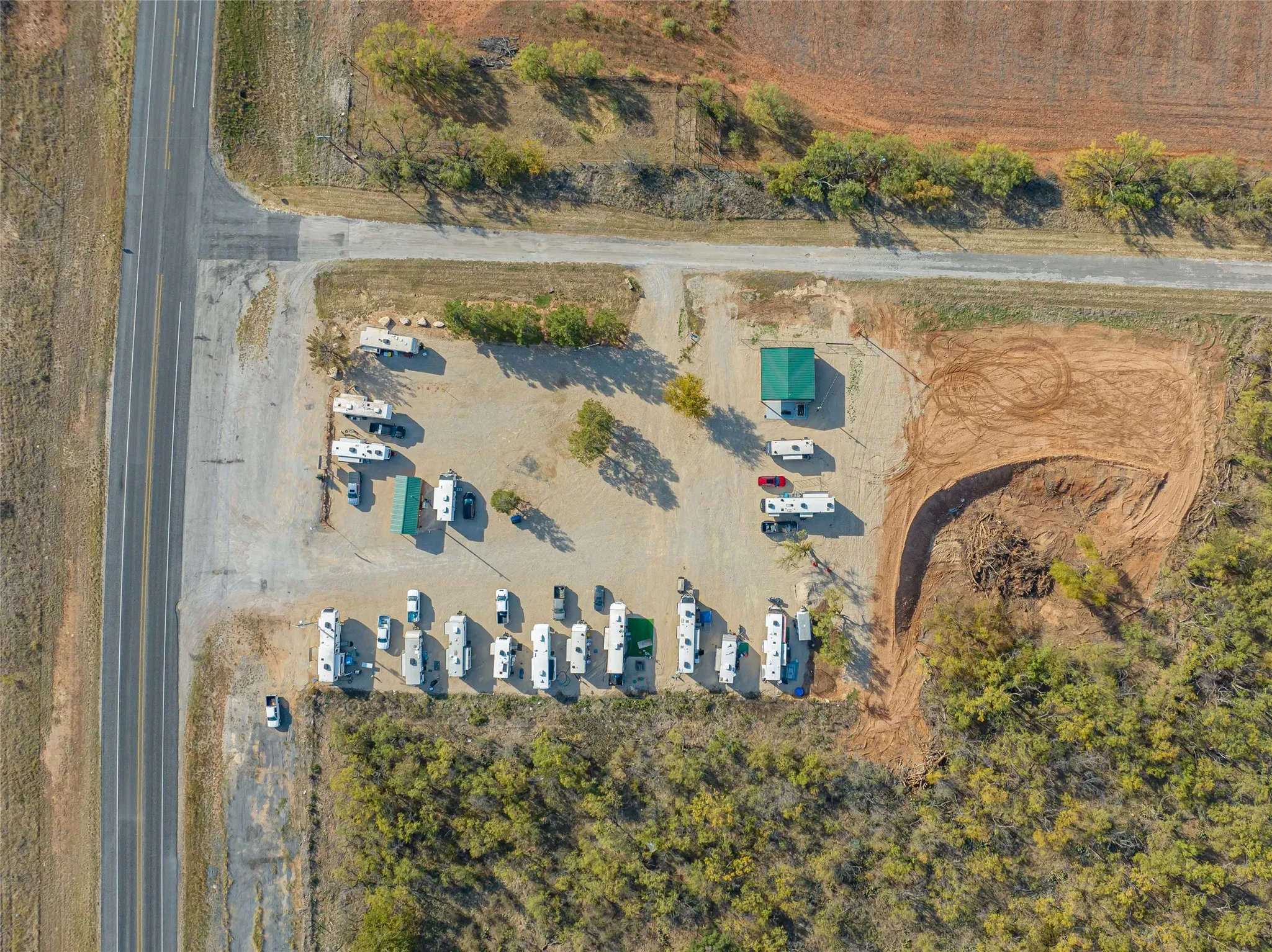 Aerial overview of property's location