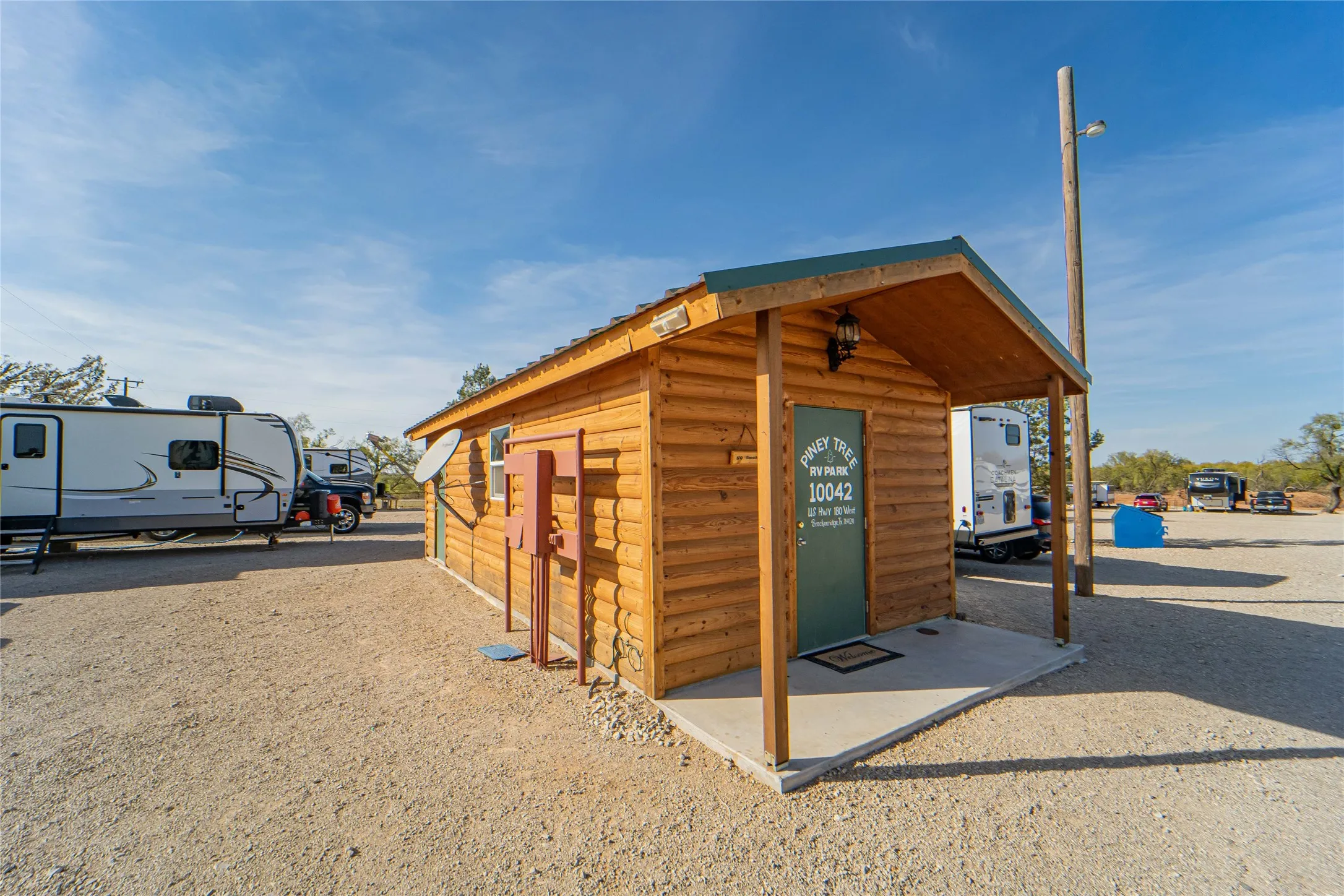 Laundry room and shower facility.