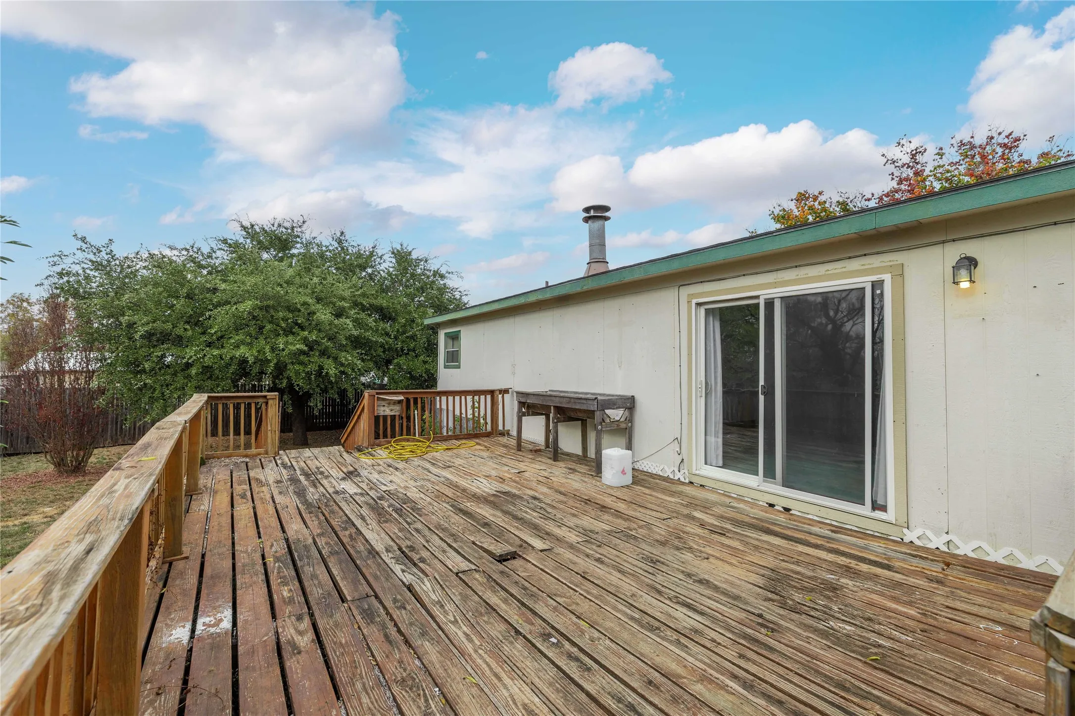 View of deck